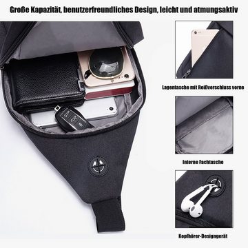 TAN.TOMI Mini Bag Mini Bag, Sling Umhängetasche, mit Kopfhörer-Loch
