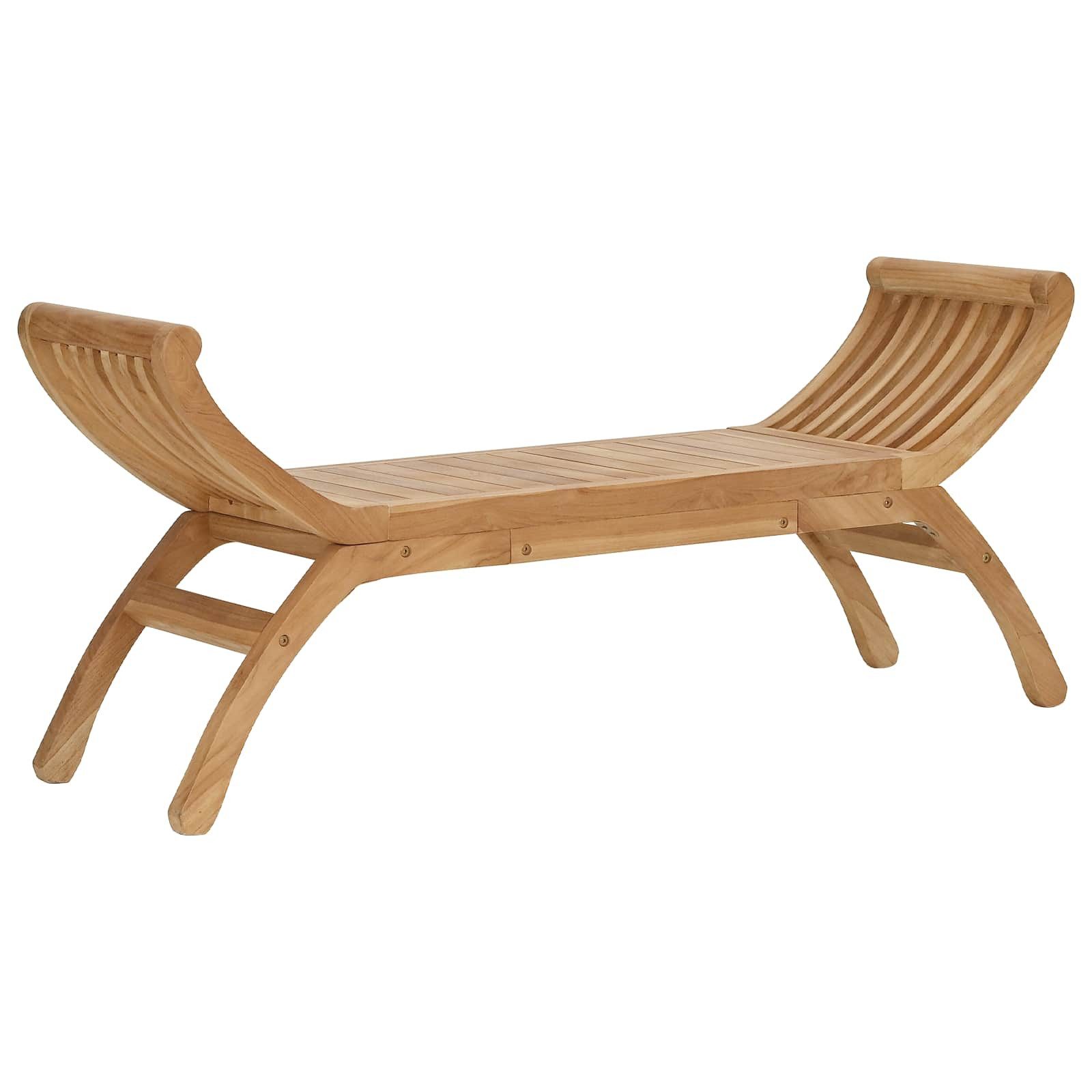 vidaXL Gartenbank Gartenbank 2-Sitzanzahl 126 cm Massivholz Natur (1-St)