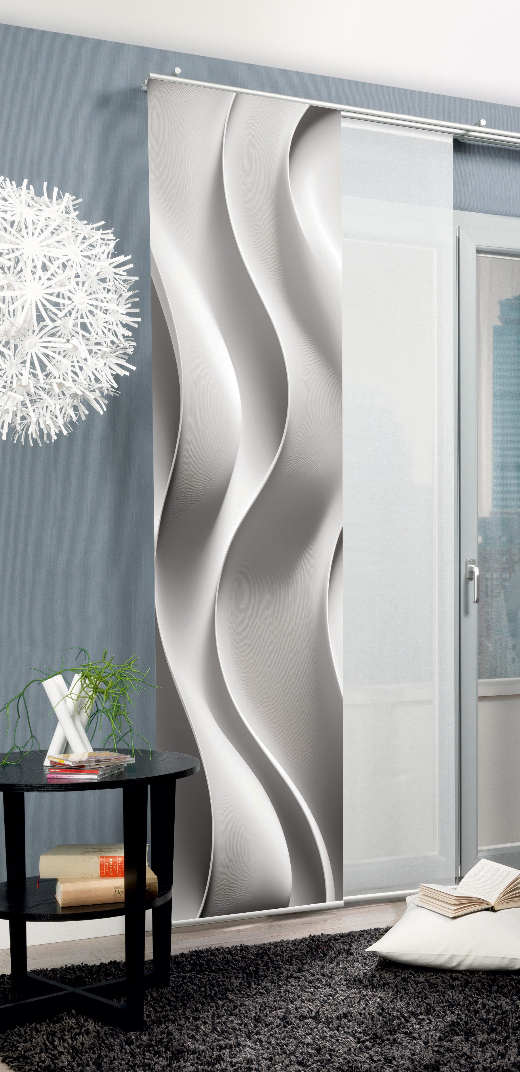 HOME WOHNIDEEN Schiebegardine JAIR (1 St), Paneelwagen, blickdicht, SCHIEBE günstig online kaufen