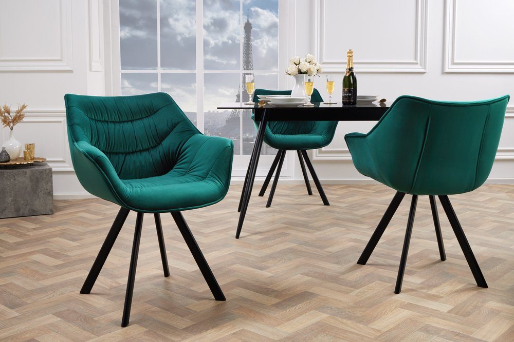 riess-ambiente Polsterstuhl THE DUTCH COMFORT smaragdgrün günstig online kaufen