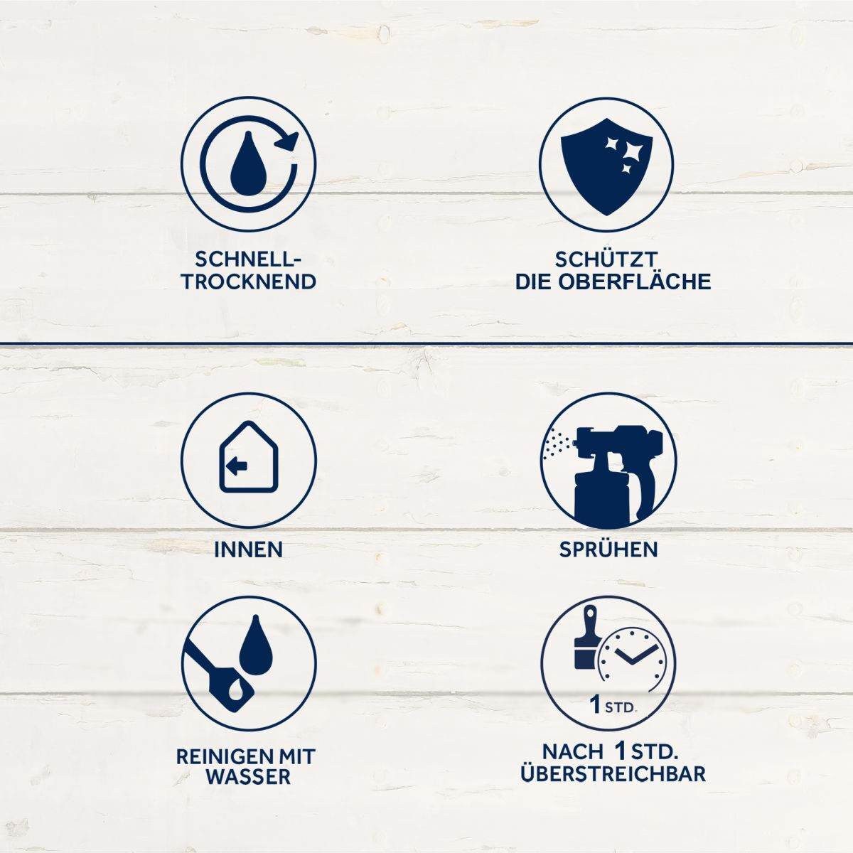 Bondex Kreidefarbe Bondex Kreidefarbe Spray Wolkig Weiss 0,4l, Innen, Möbel & Vertäfelung