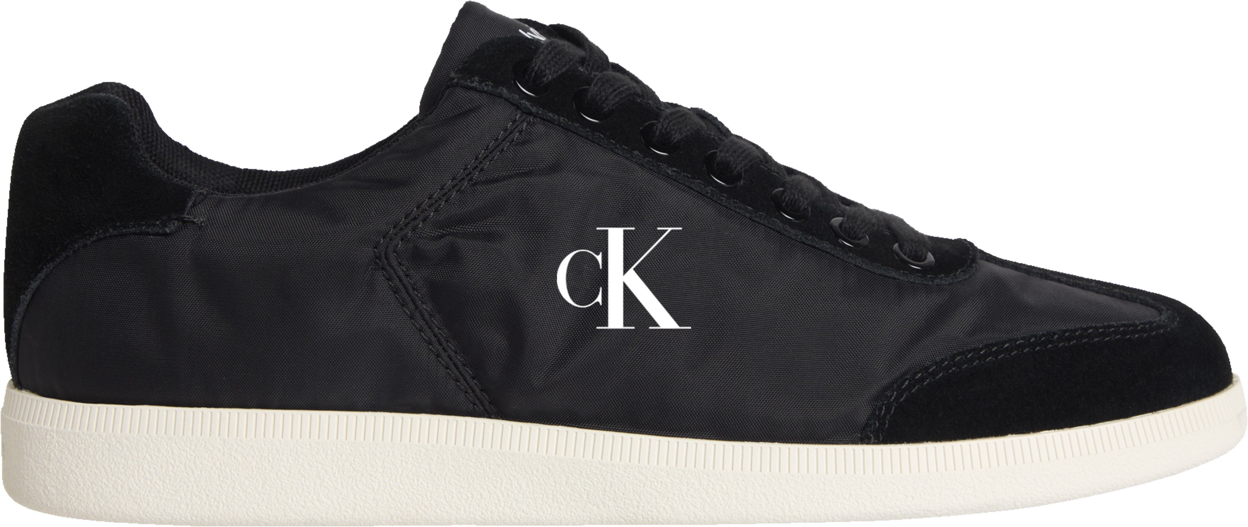Calvin Klein LOW CUPSOLE LACEUP SU Sneaker Schnürschuh, Halbschuh, Freizeitschuh im Materialmix
