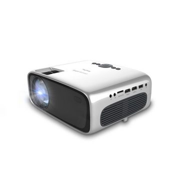 Philips NeoPix Ultra One Full HD-Projektor mit Apps und Media-Player Beamer (3000:1, 1920 x 1080 px, Micro SD Kartenleser integriert)
