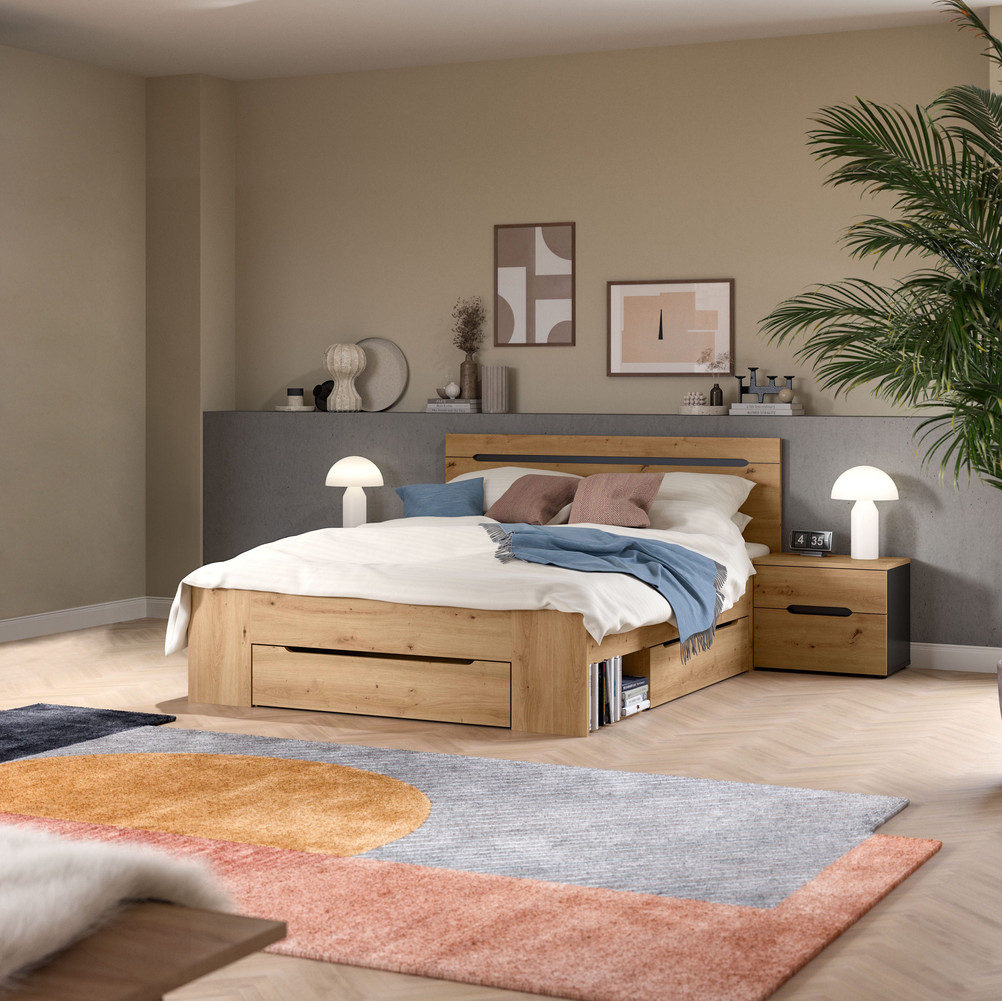 Home affaire Schlafzimmer-Set REHAT, 3-teilig, bestehend günstig online kaufen