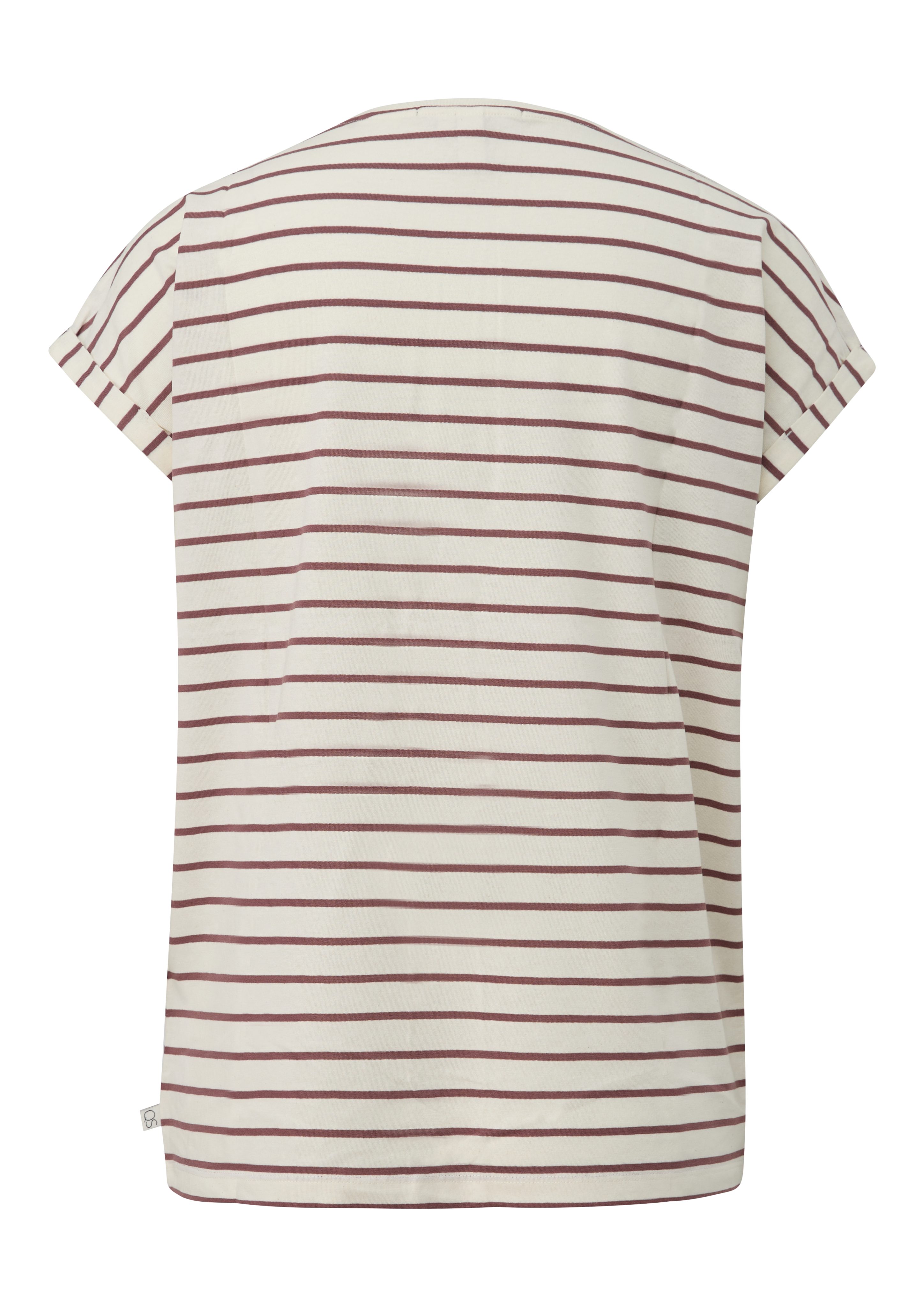 QS Kurzarmshirt Locker geschnittenes T-Shirt aus günstig online kaufen