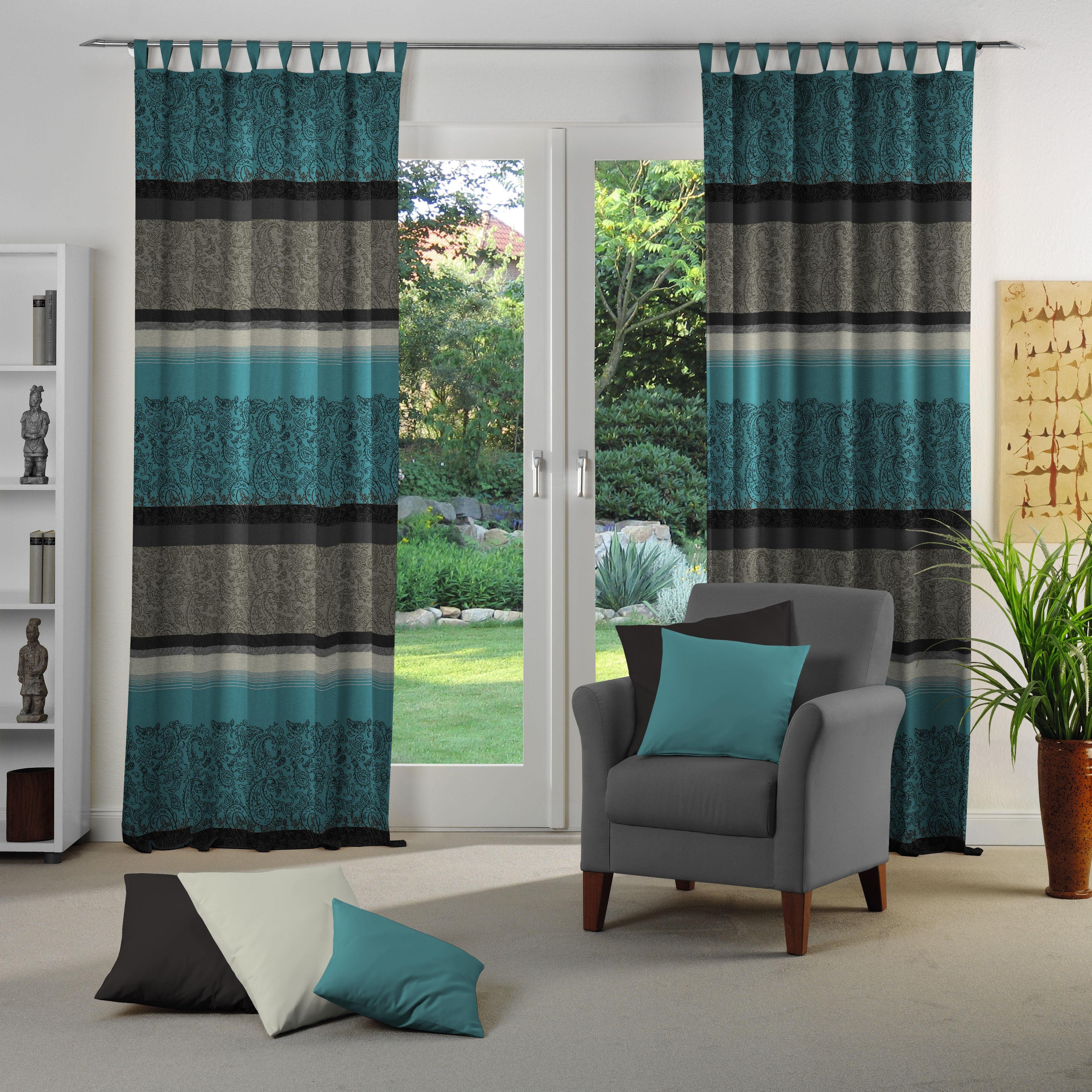 Wirth Vorhang Maribor (1 St), Schlaufen, blickdicht, Jacquard