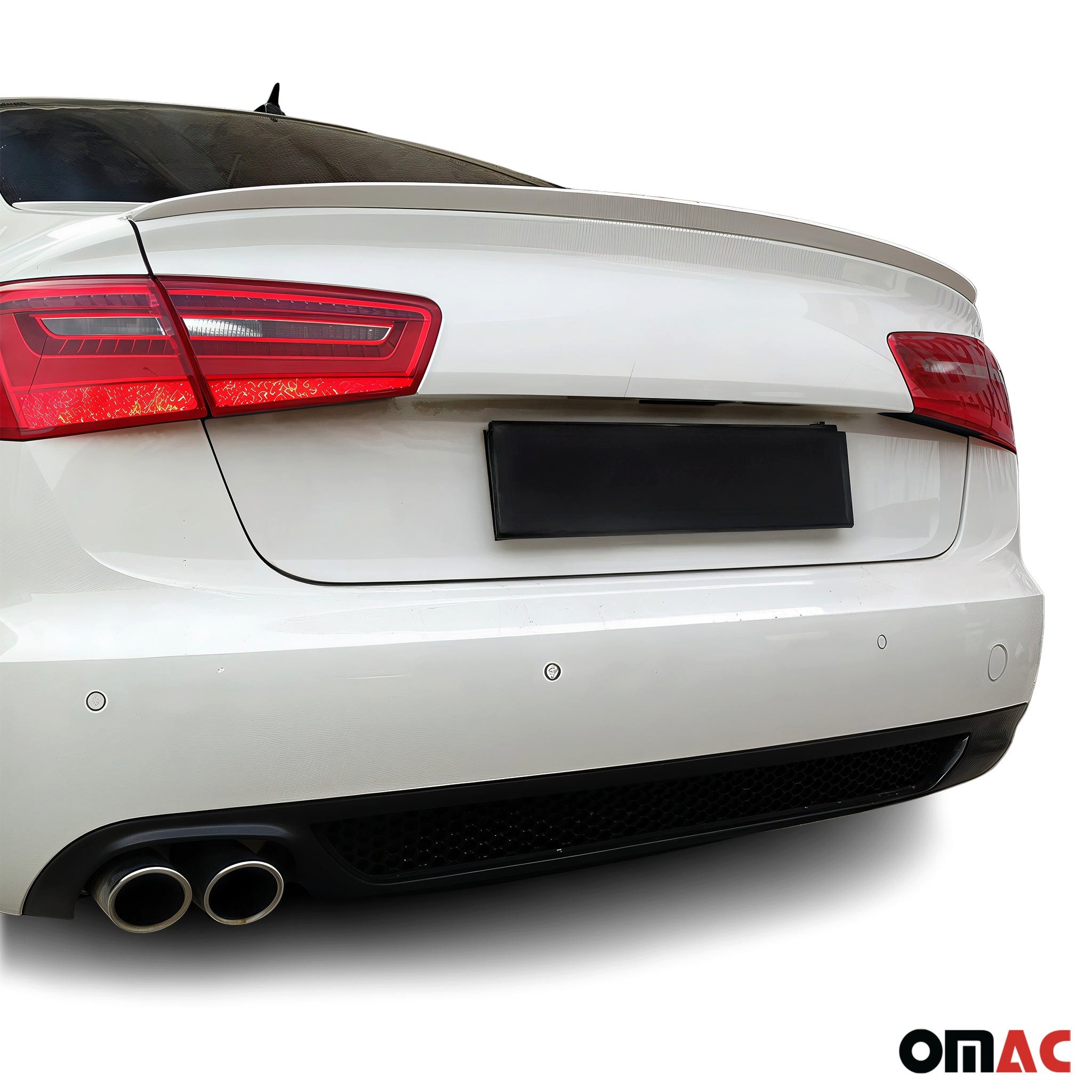 OMAC Heckstoßstange Heckspoiler Heckflügel für Audi A6 Limo C7 2011-2018 Farbe LY9C ABS, 1-St.