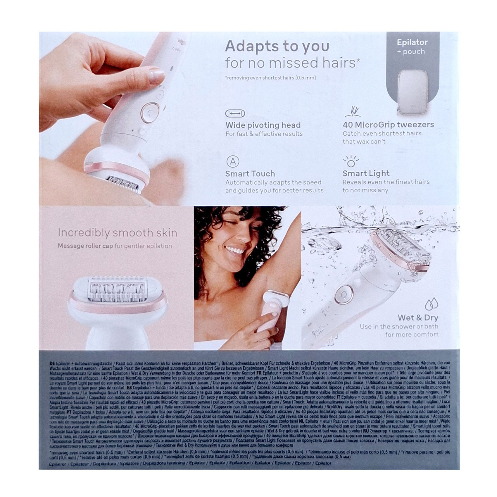 Braun Epilierer Braun Silk-Epil 9-000 wet&dry Akku Epilierer