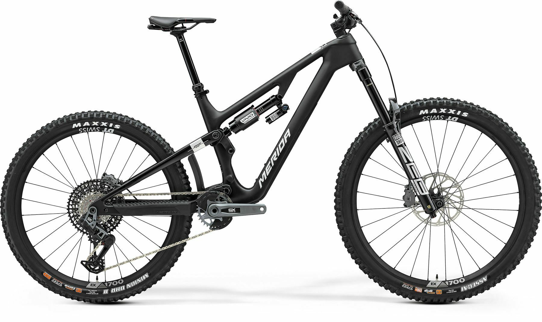Merida Mountainbike MTB Fully ONE-SIXTY 8000 Silk Black 29"/27,5" Diamant, 12 Gang SRAM Sram GX Eagle Transmission AXS Schaltwerk