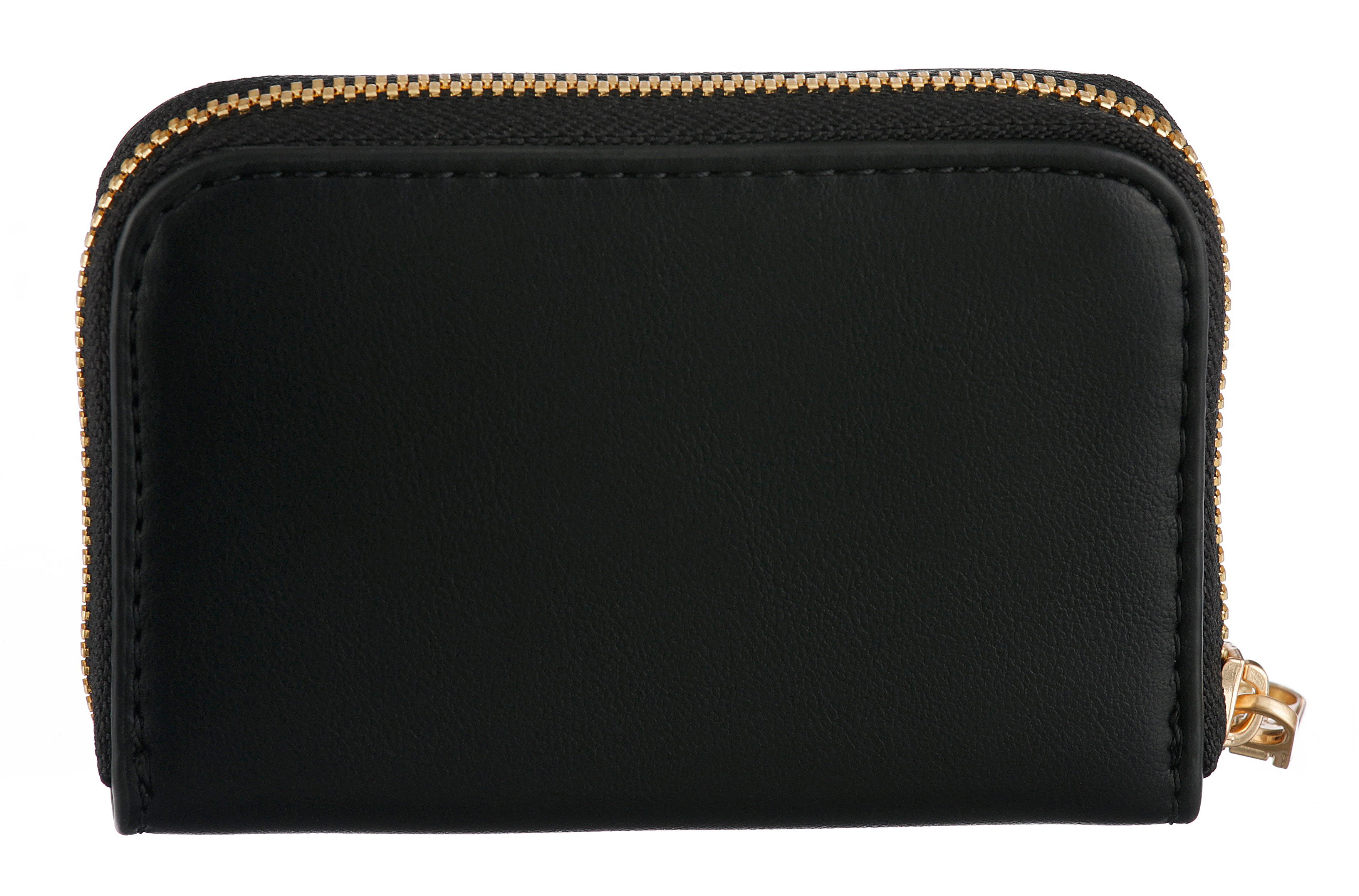 Calvin Klein Geldbörse BOLD CK MEDIUM ZIP AROUND, Mini Portemonnaie, Geldbeutel, Money Pocket mit CK-Logo