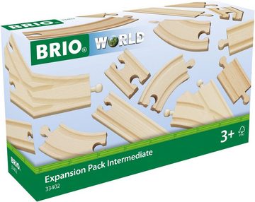 BRIO® Gleise-Set BRIO® WORLD, Mittleres Schienensortiment, (Set), Ergänzungsset BRIO® WORLD, FSC®- schützt Wald - weltweit