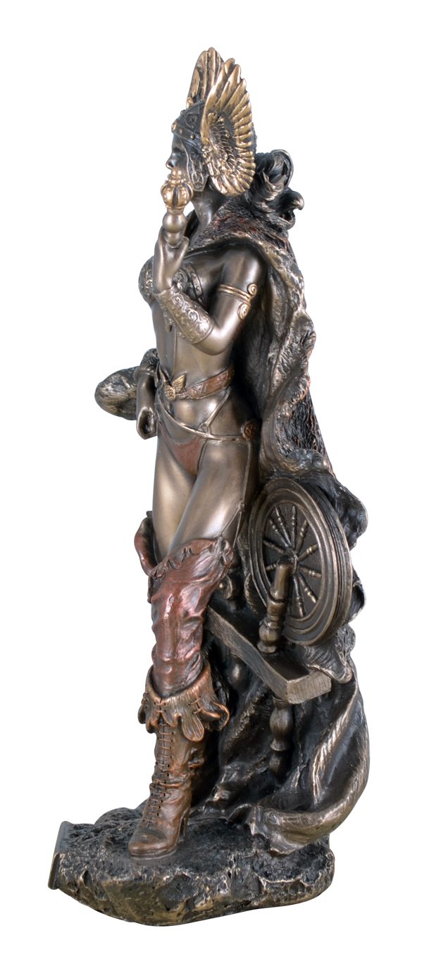 Vogler direct Gmbh Dekofigur Frigga, bronziert by Göttin Frau von Nordische Odins, Veronese, Hand