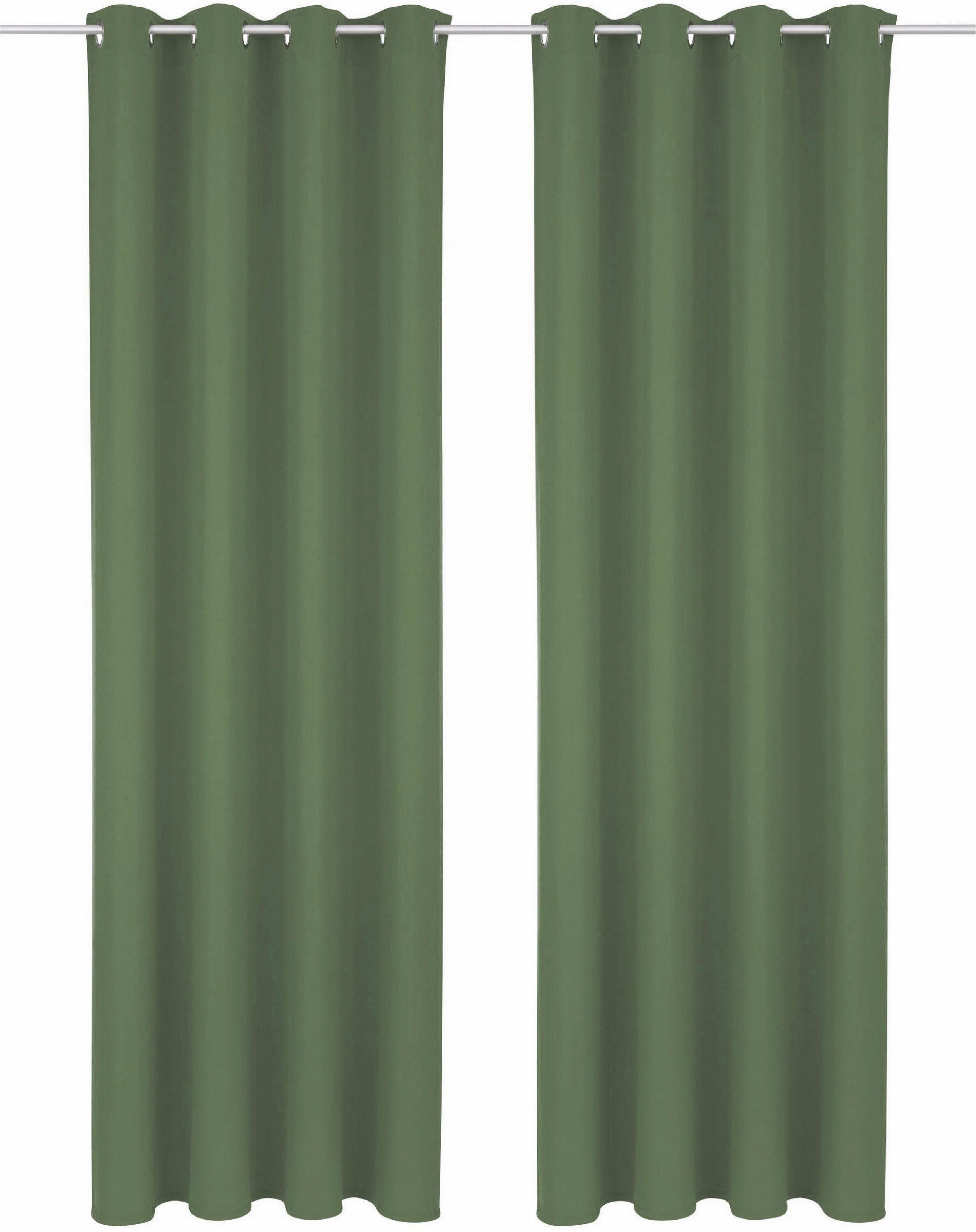 Bruno Banani Vorhang Lagan (2 St), Ösen, blickdicht, Polyester, 2-er Set, g günstig online kaufen