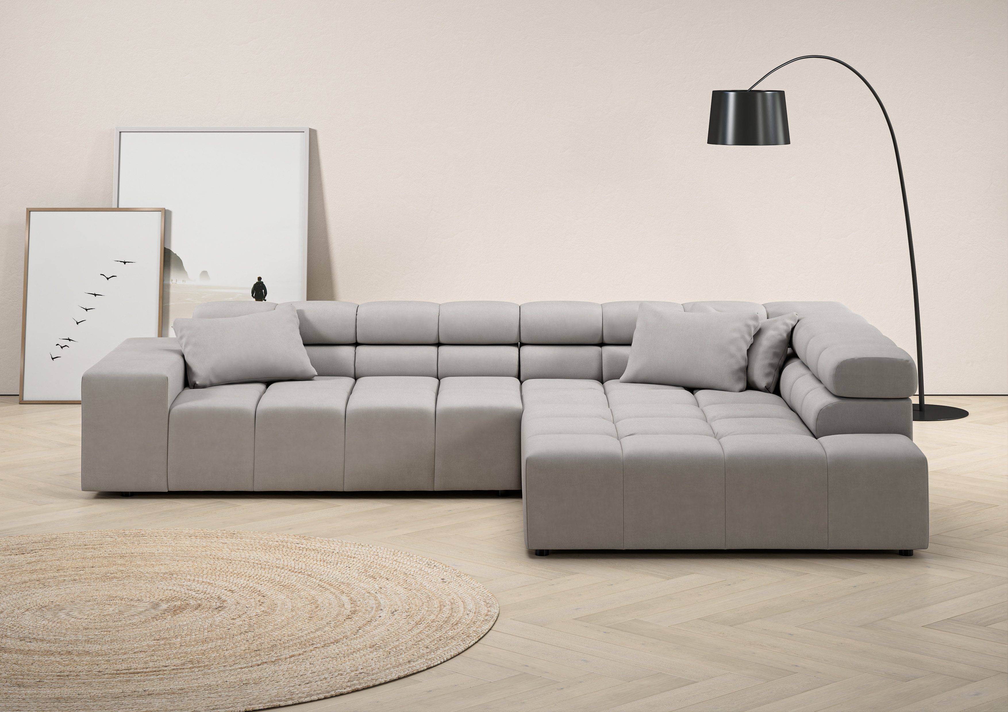 INOSIGN Ecksofa Ancona incl. Kopfteilverstellung, OTTOs Choice, Breite 319c günstig online kaufen