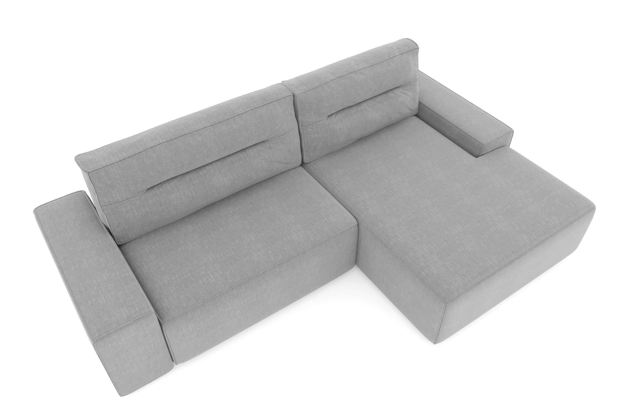 Bettkasten, wahlweise Modern L-Form, Stylefy Bettfunktion oder Emanuel, Ecksofa Design mane rechts Eckcouch, links mit bestellbar, und