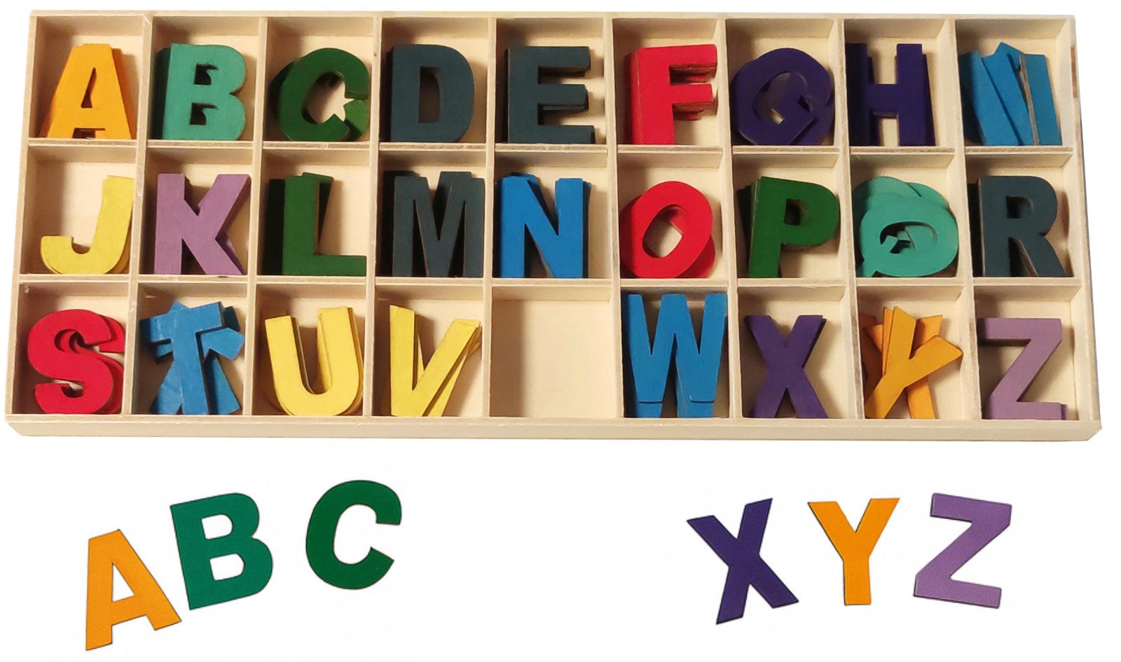 Koopman Lernspielzeug Holzbuchstaben Kinderspiel 130 Teile Buchstabenspiel günstig online kaufen