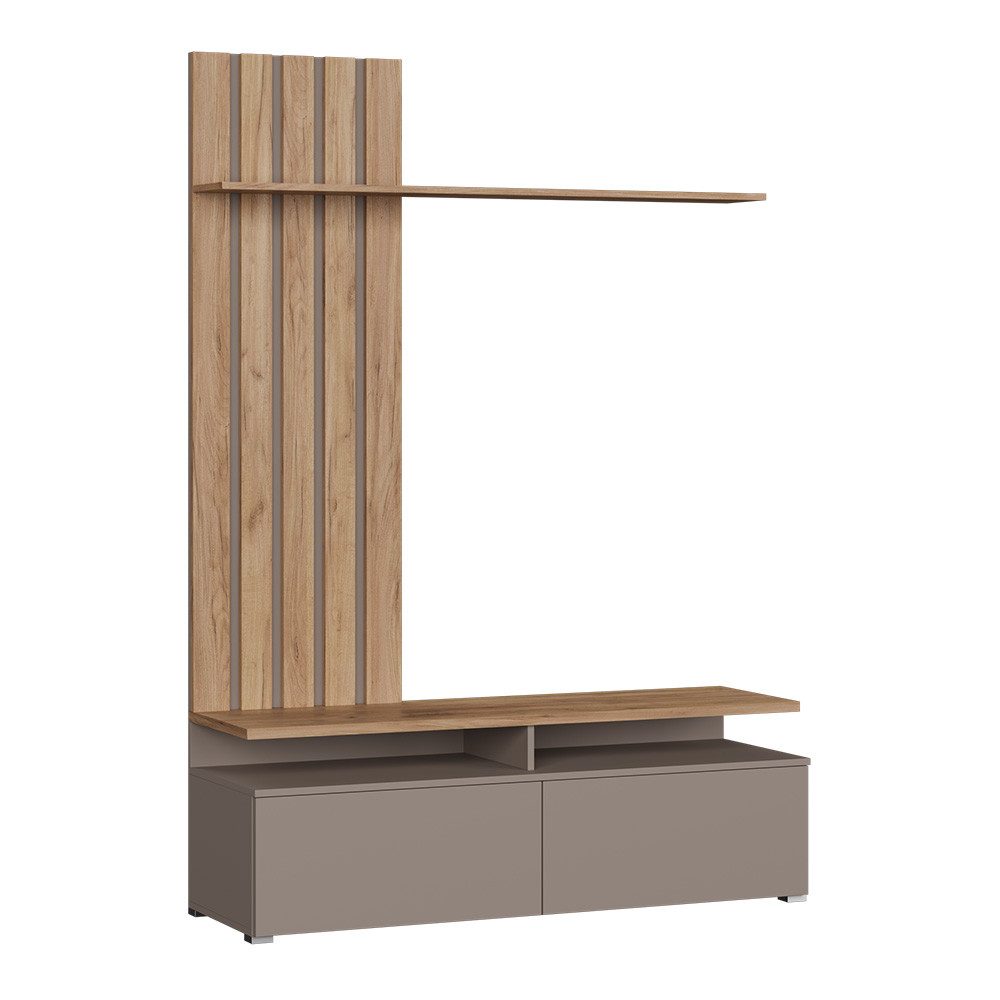 Vicco Wohnwand Harro, Goldkraft Eiche/Greige günstig online kaufen