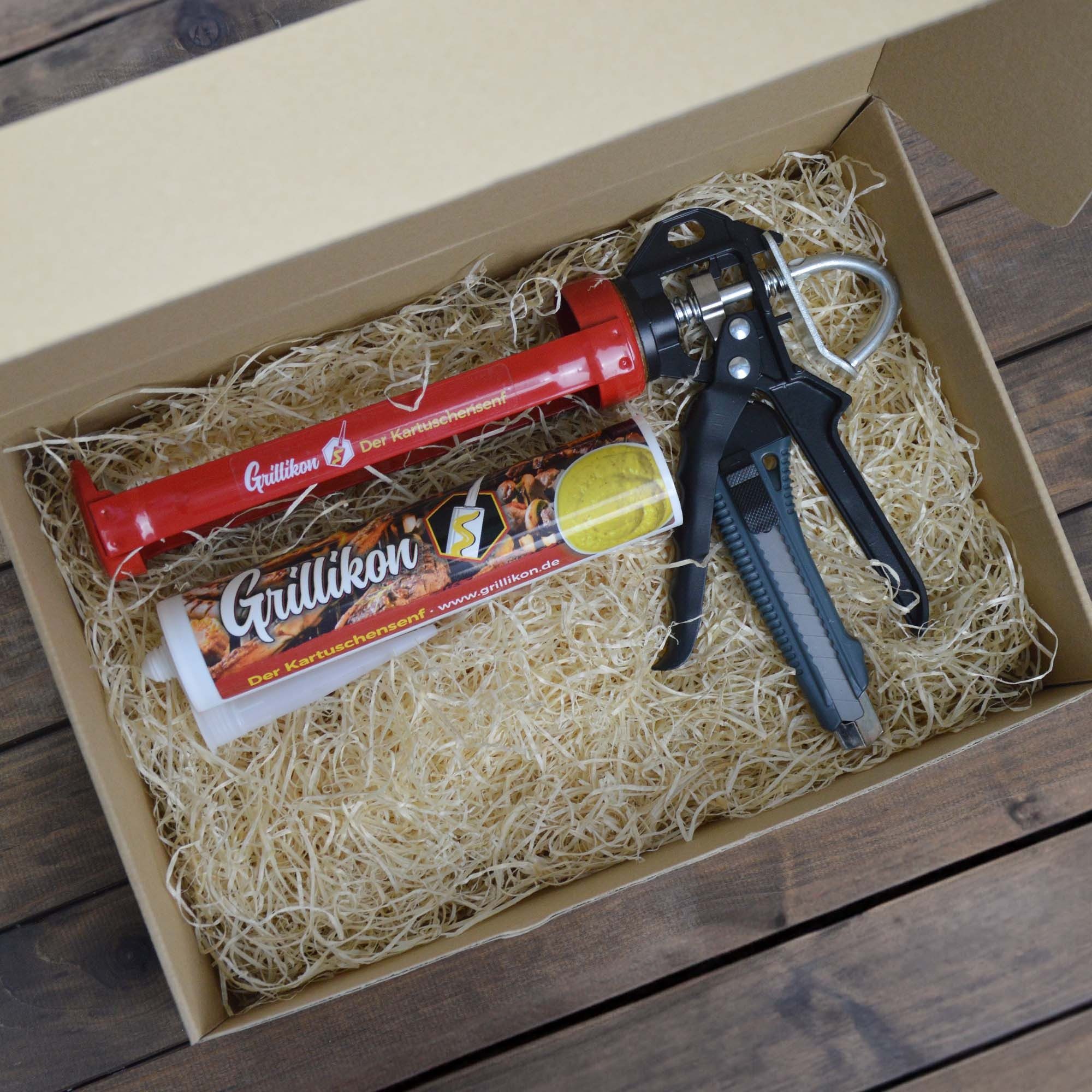 Scorprotect® Grillschürze Grillikon Geschenkset „Lehrling“ Senf in 300 ml K günstig online kaufen