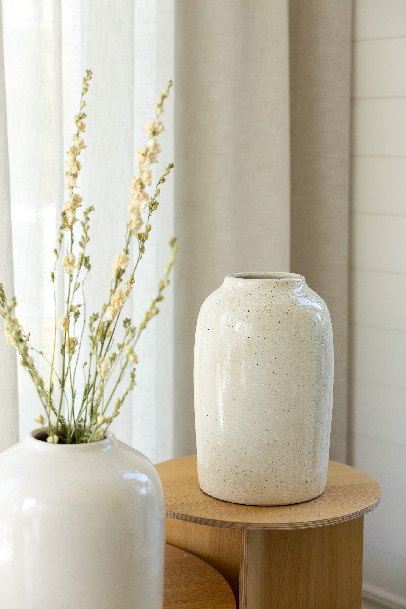 Storefactory Scandinavia Dekovase Vase DOMSJÖ L natur weiß, Ø18x30cm