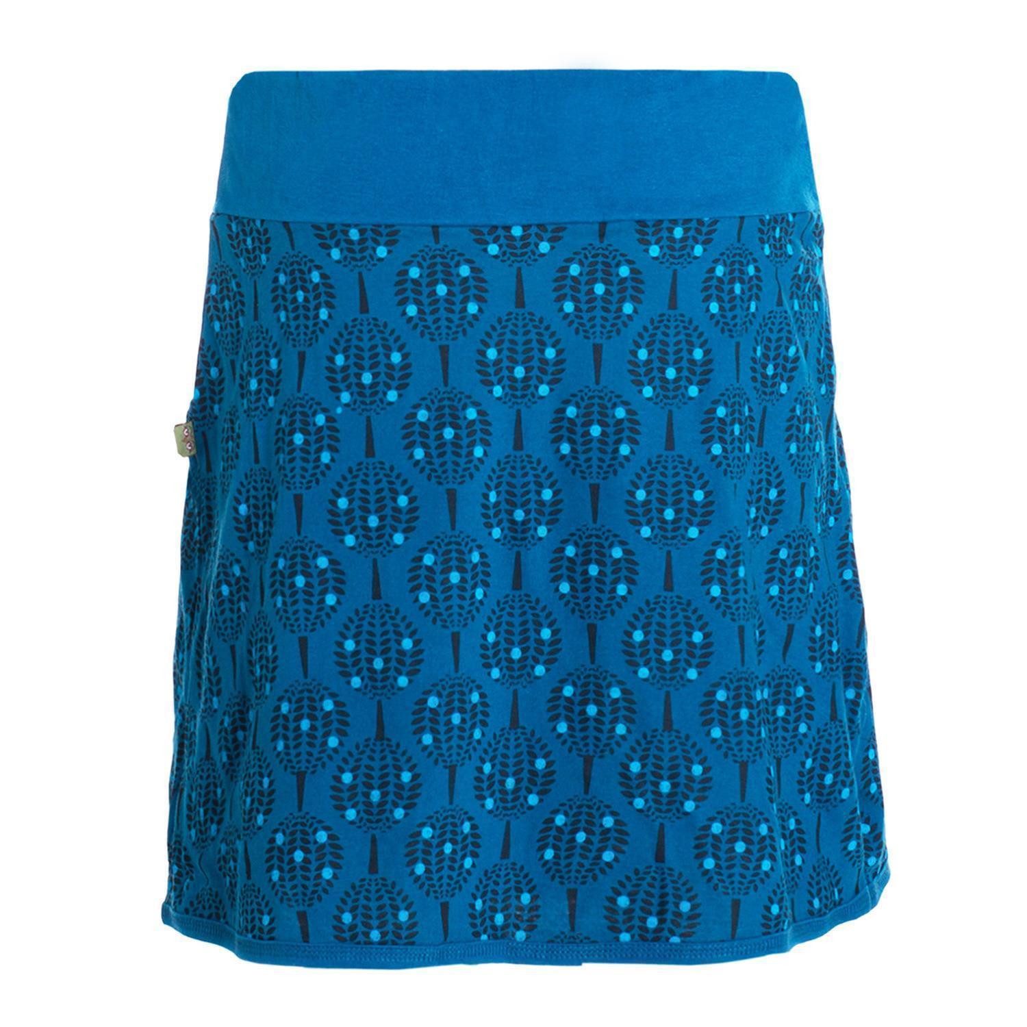 Vishes Minirock Damen Mini-Rock Baumwolle Blumen-Muster günstig online kaufen