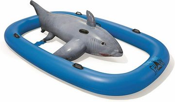 BESTWAY Aufblasbare Schwimmfigur Haifisch 297 x 188 x 71 cm, Große Sitzfläche, Trendiges Design, Sichere Ausführung