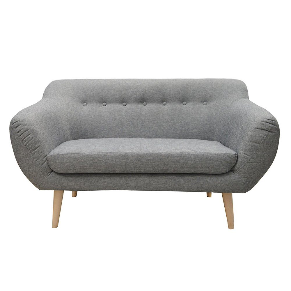 Sofa Polster in JVmoebel 2-Sitzer Couch Modern Designer Europe Möbel, Relax Sofa Luxus Graue Made
