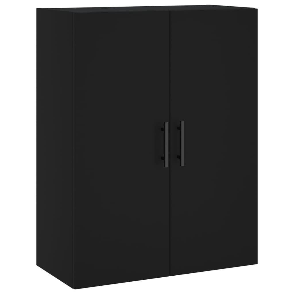 vidaXL Hängeschrank Wandschrank Schwarz 69,5x34x90 cm günstig online kaufen