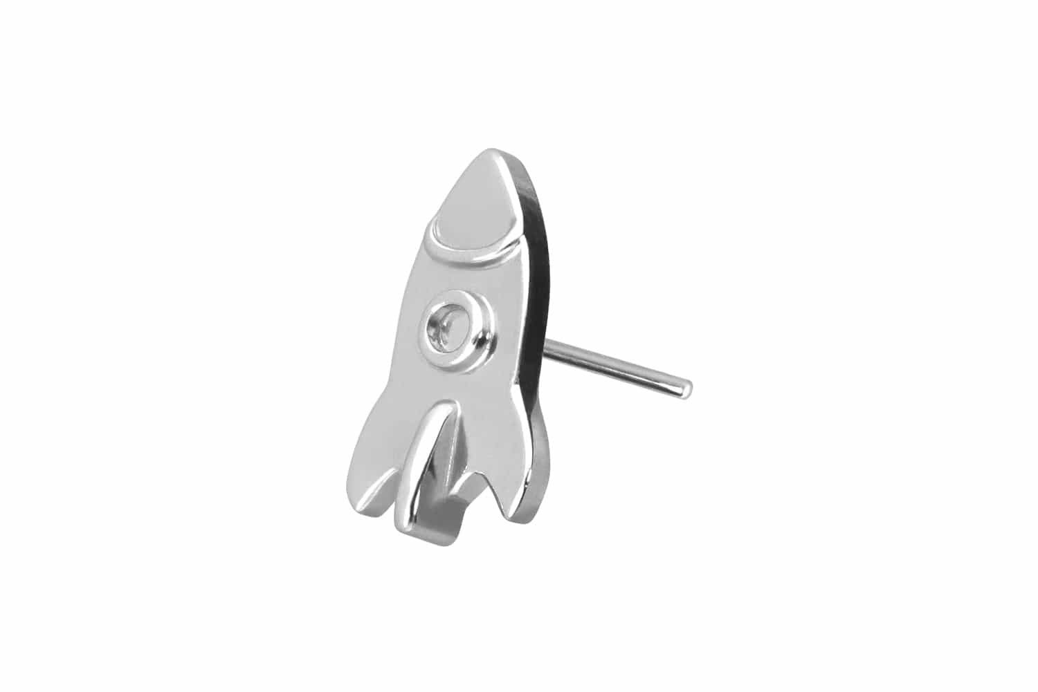 PIERCINGLINE Piercing-Set Titan Aufsatz mit Push Pin RAKETE (Push Pins, 1-tlg)