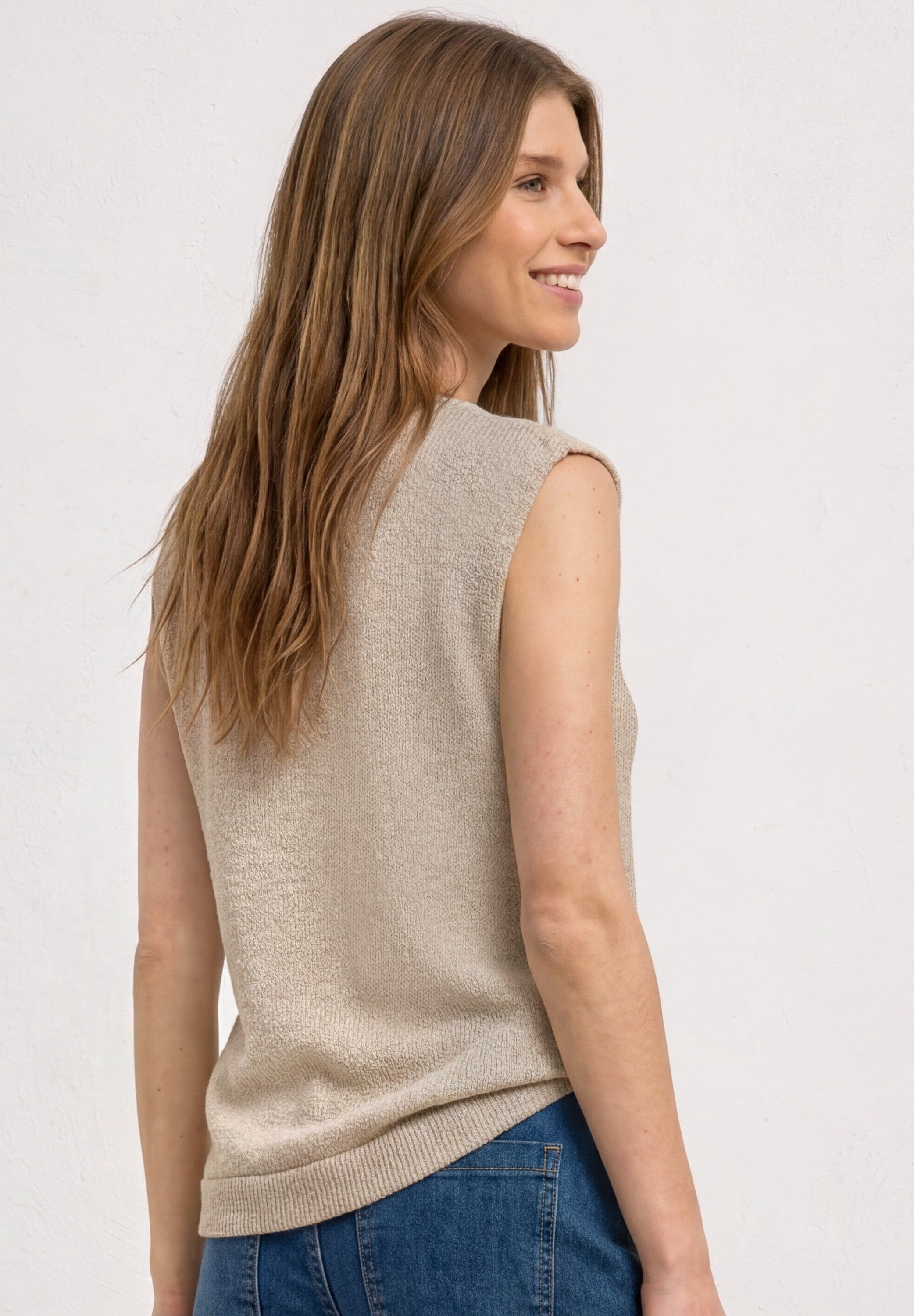 STREET ONE Tanktop im Glitzer-Look