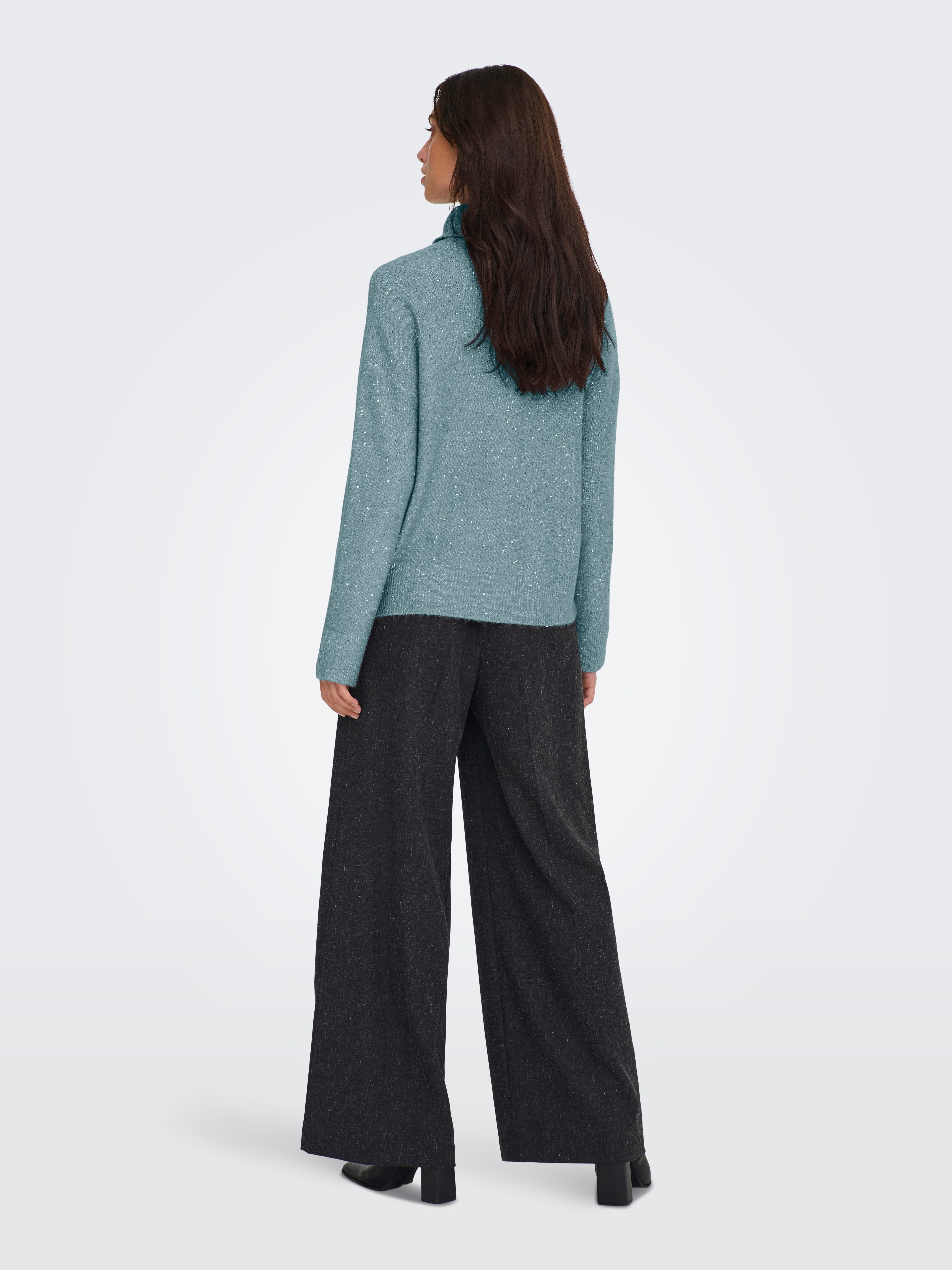 ONLY Rollkragenpullover ONLARIZONA LS SEQUINS ROLLNECK PULL KNT