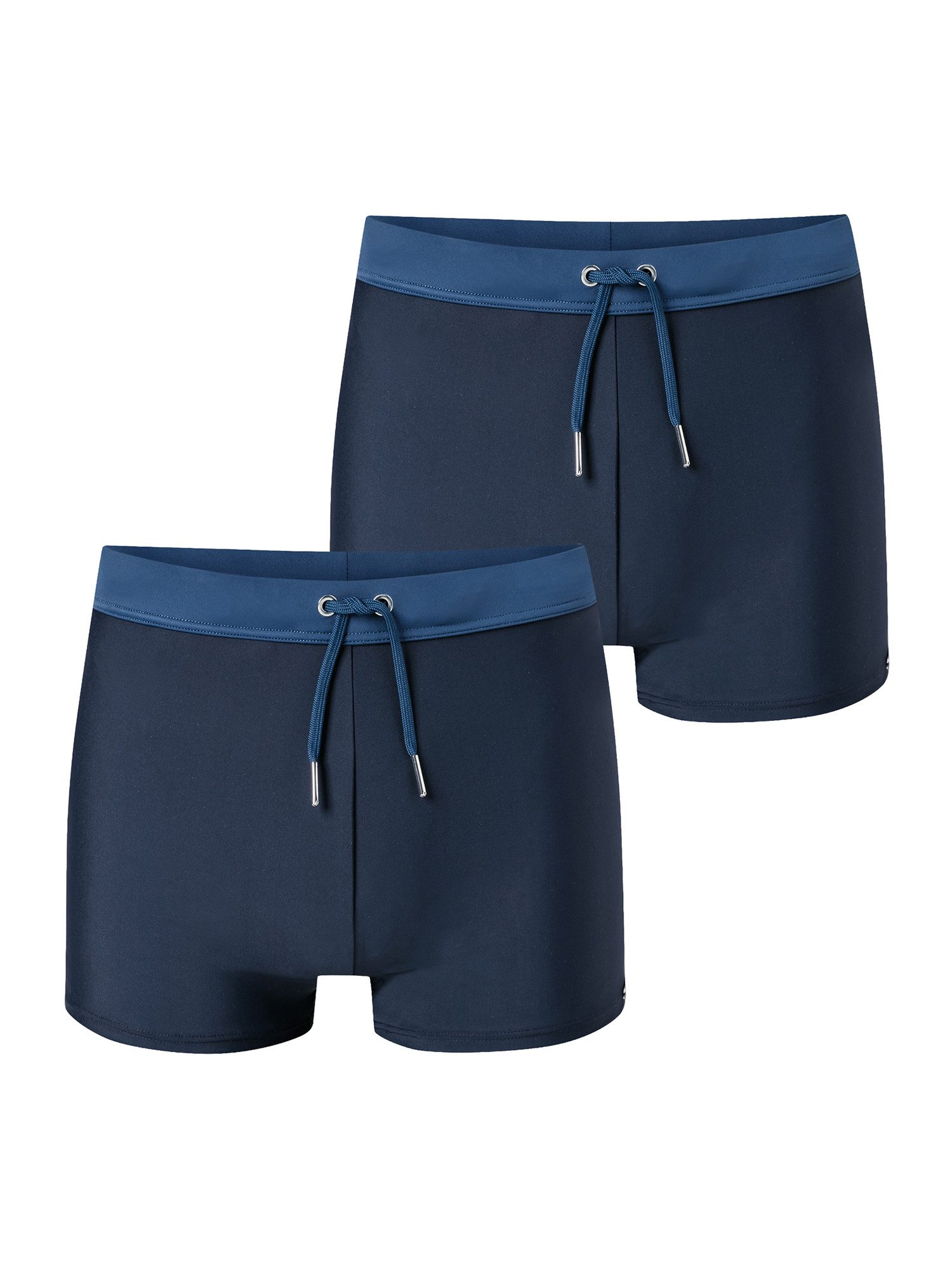 Schiesser Boxer-Badehose Ocean Swim (2-St) Badeboxer, Schwimmshorts Boxer, Badeshorts