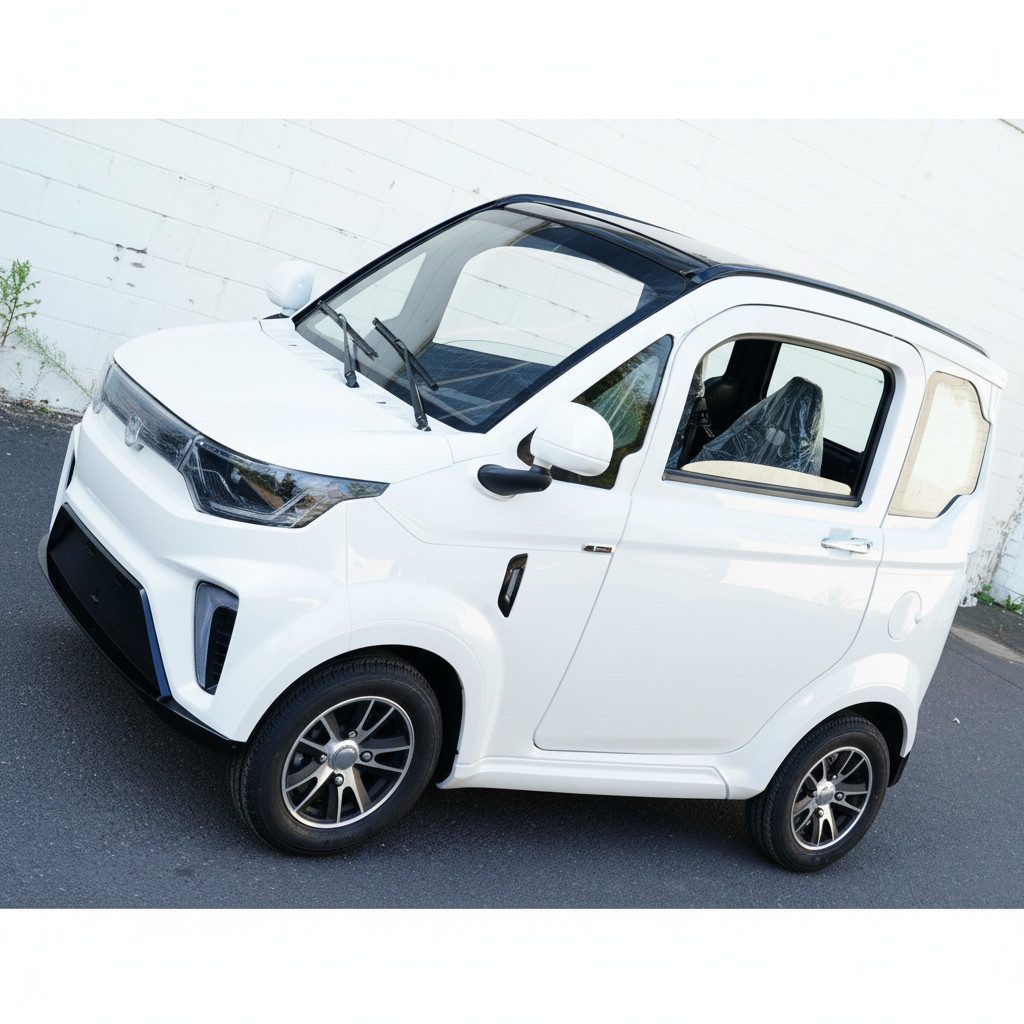 Urban Hopper E-Motorroller Urban Hopper Twin Elektro-Kabinenfahrzeug für 2 Personen, 3000 W, 45 km/h, 45 km/h, 3 kW Motor, LiFePO4-Akku, Heizung und Glasdach