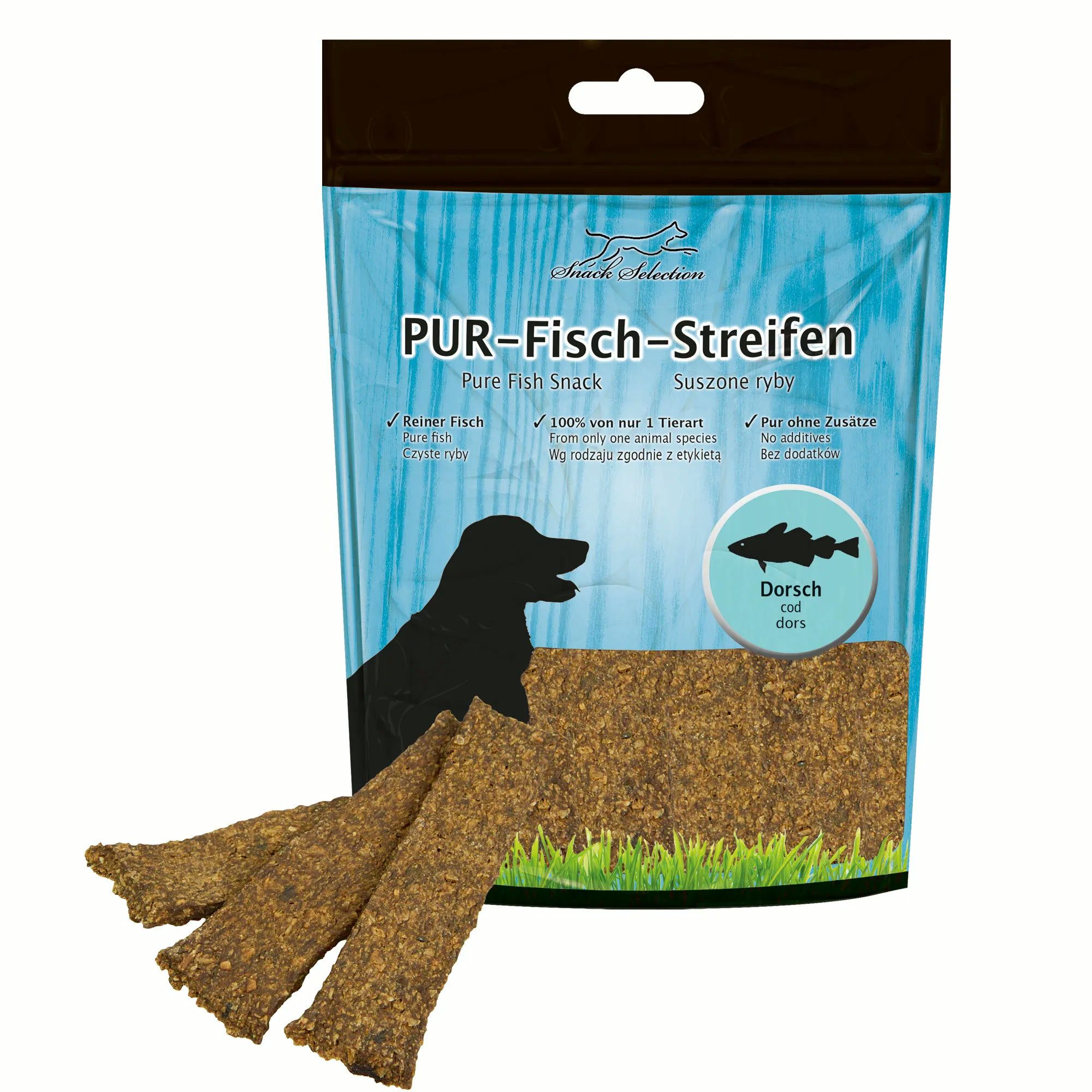 Greenhound PUR Fisch Streifen Dorsch Dorsch, 1St., 100% Fisch
