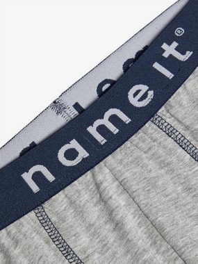 Name It Lange Unterhose Name It Jungen Unterhose lang mit Logo in grau (1-St)