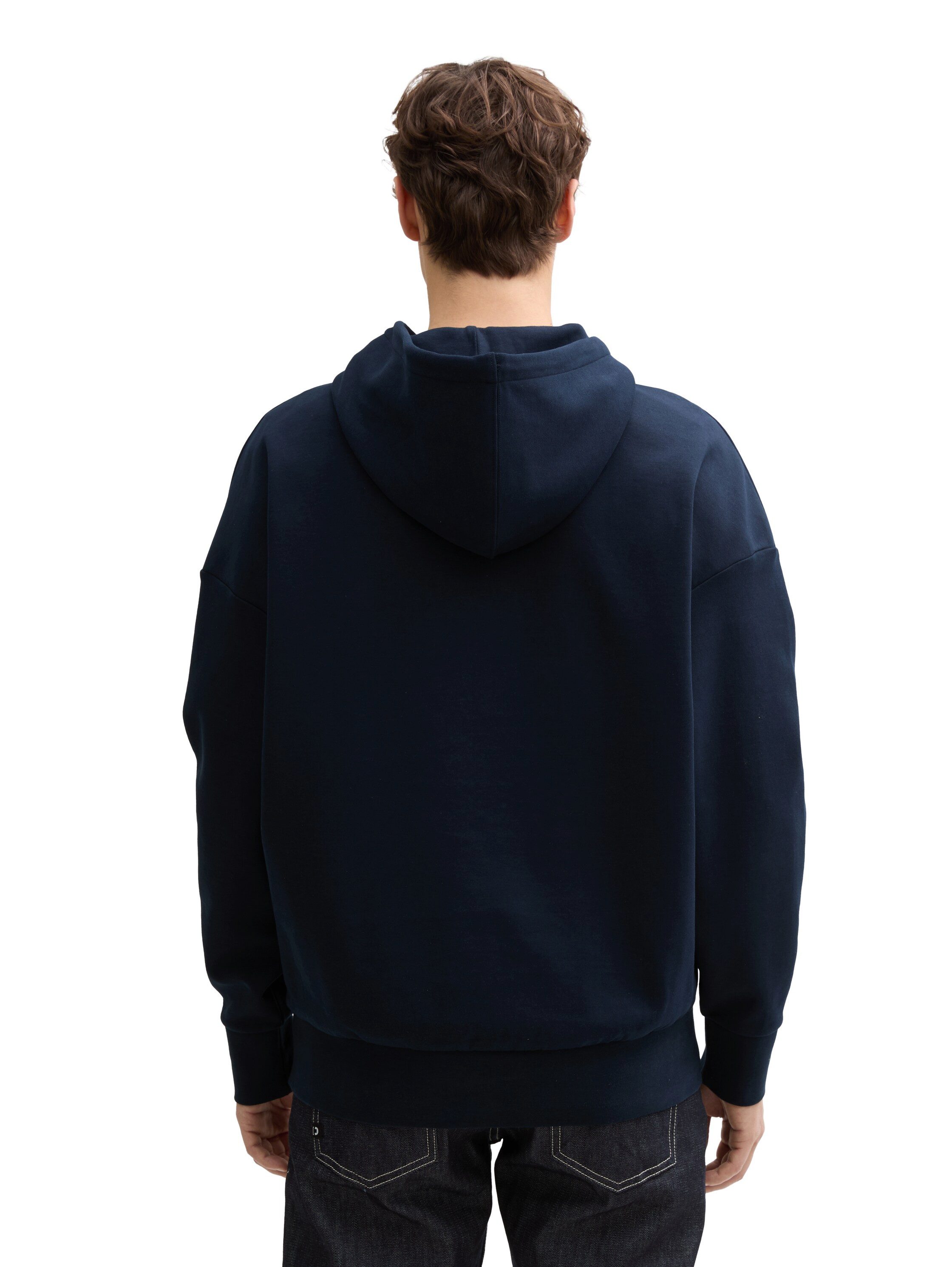 TOM TAILOR Denim Kapuzensweatshirt mit Statement-Print günstig online kaufen