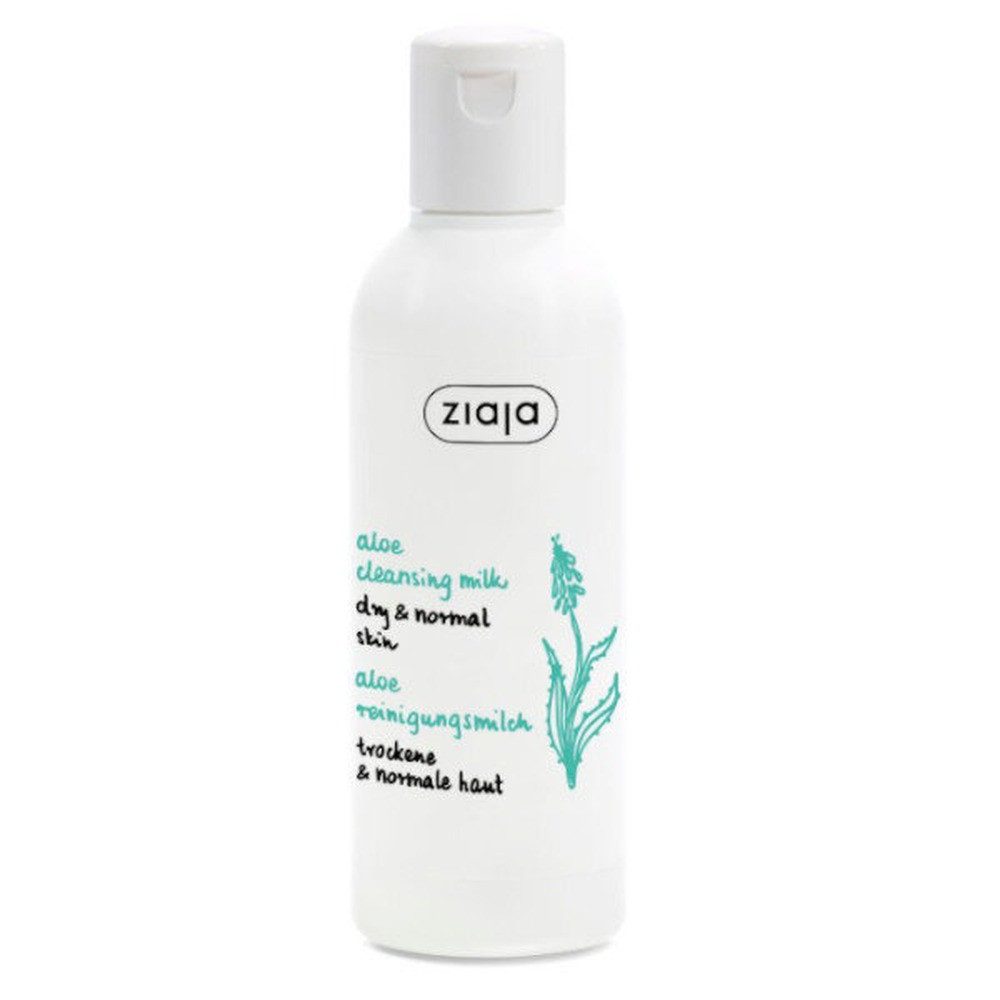 Ziaja Gesichts-Reinigungsmilch Aloe vera Reinigungslotion für trockene und normale Haut