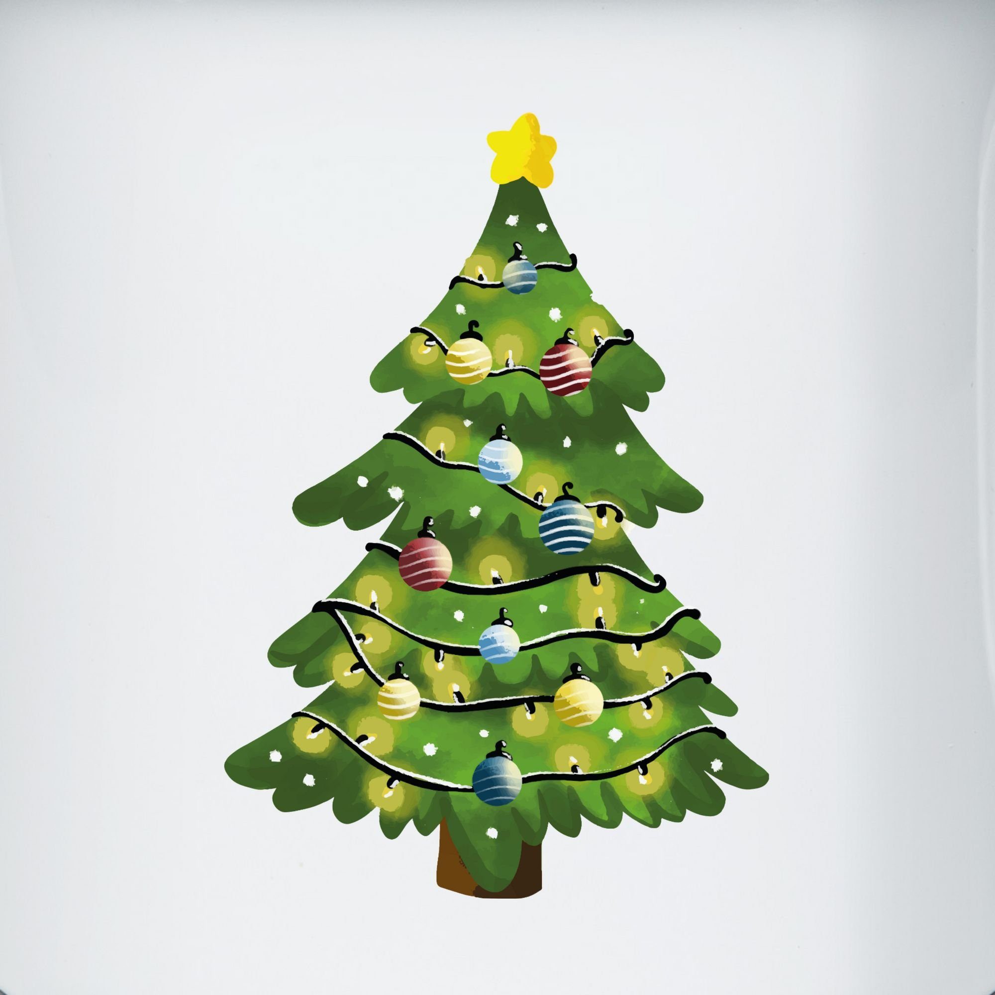 Tasse Silber Weihnachtsbaum, Stahlblech, Weiß Shirtracer Weihnachtstasse 1