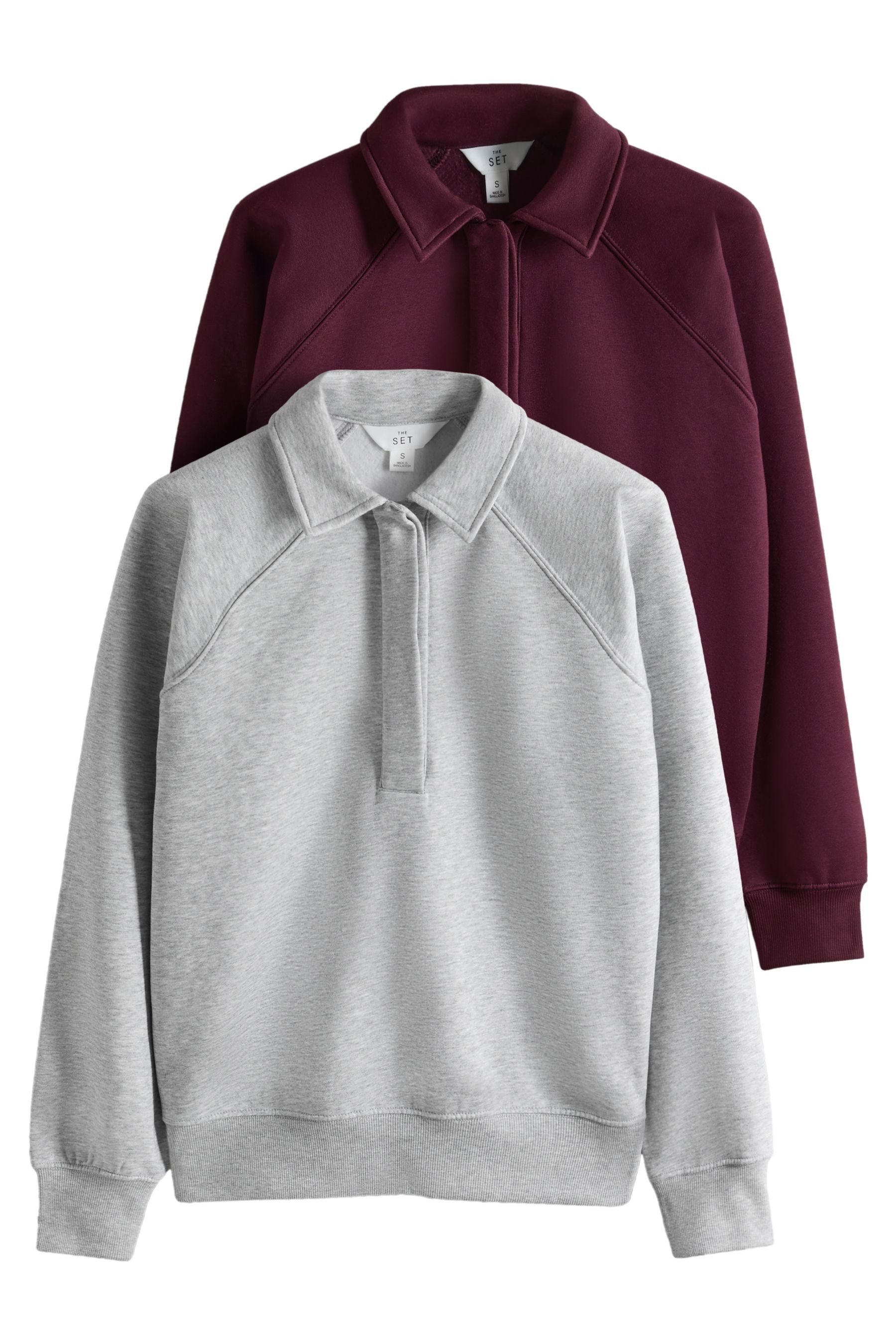 The Set Sweater The Set Rugby-Sweatshirts, 2er-Pack (2-tlg)