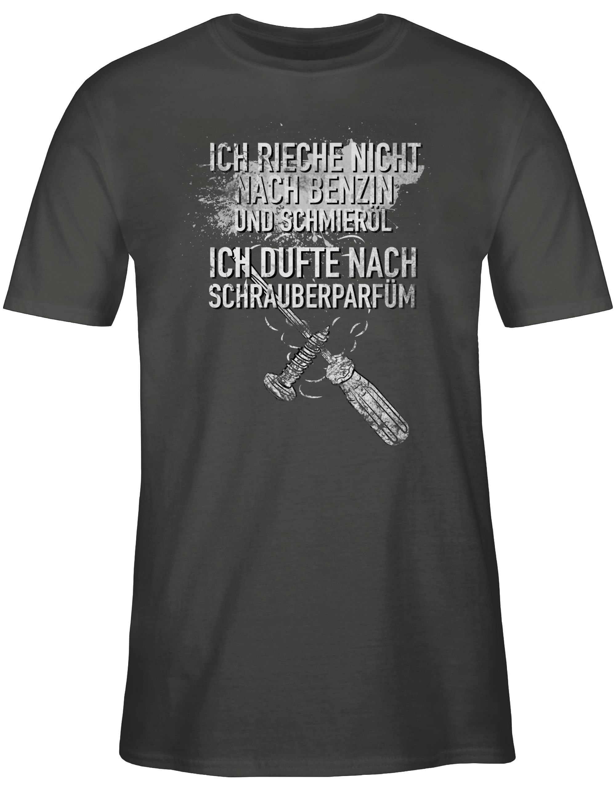 Shirtracer T-Shirt Ich Geschenke dufte Schrauberparfüm Handwerker Dunkelgrau 3 nach