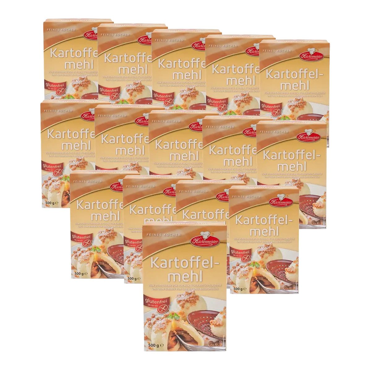 Bielmeier Backzutat Kartoffelmehl 15x500 Gramm Küchenmeister, 1 x 7500 g, Made in Germany