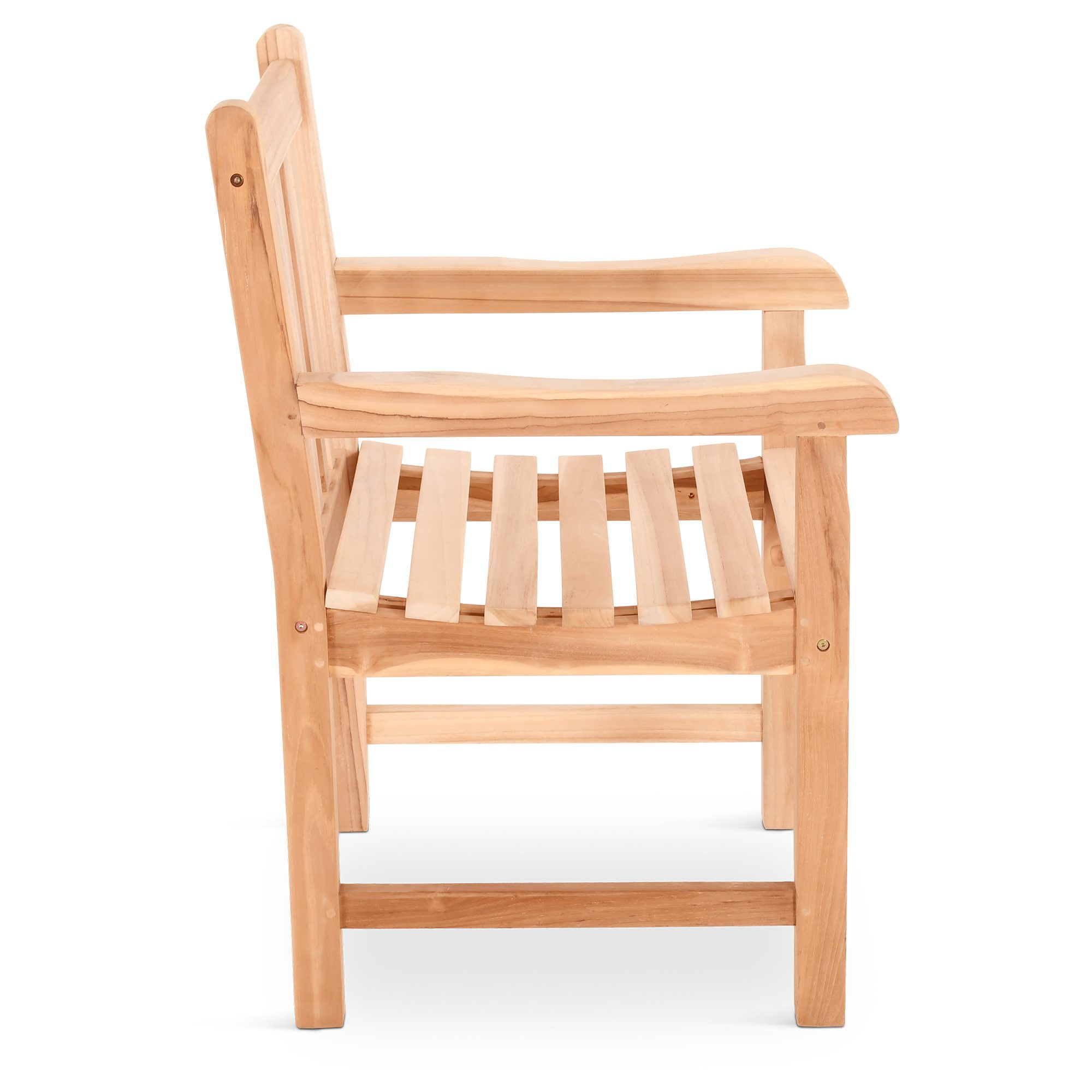 Raburg Gartenstuhl Teak-Holz-Sessel, wetterfestes Teak, Lana XL, langlebig, leicht & robust, UV-beständig & pflegeleicht