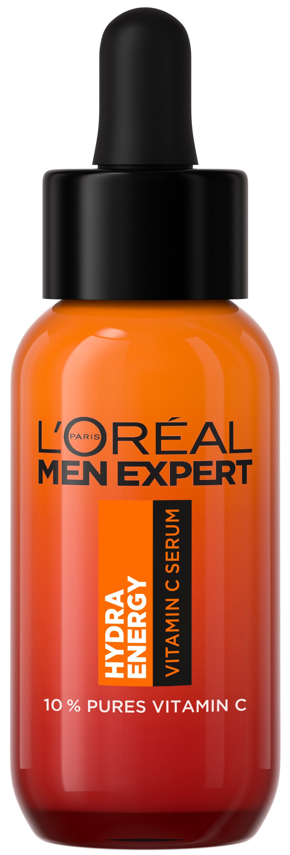 L'ORÉAL PARIS MEN EXPERT Gesichtsserum HYDRA ENERGY VITAMIN C SERUM, für eine strahlendere, glattere und erfrischte Haut