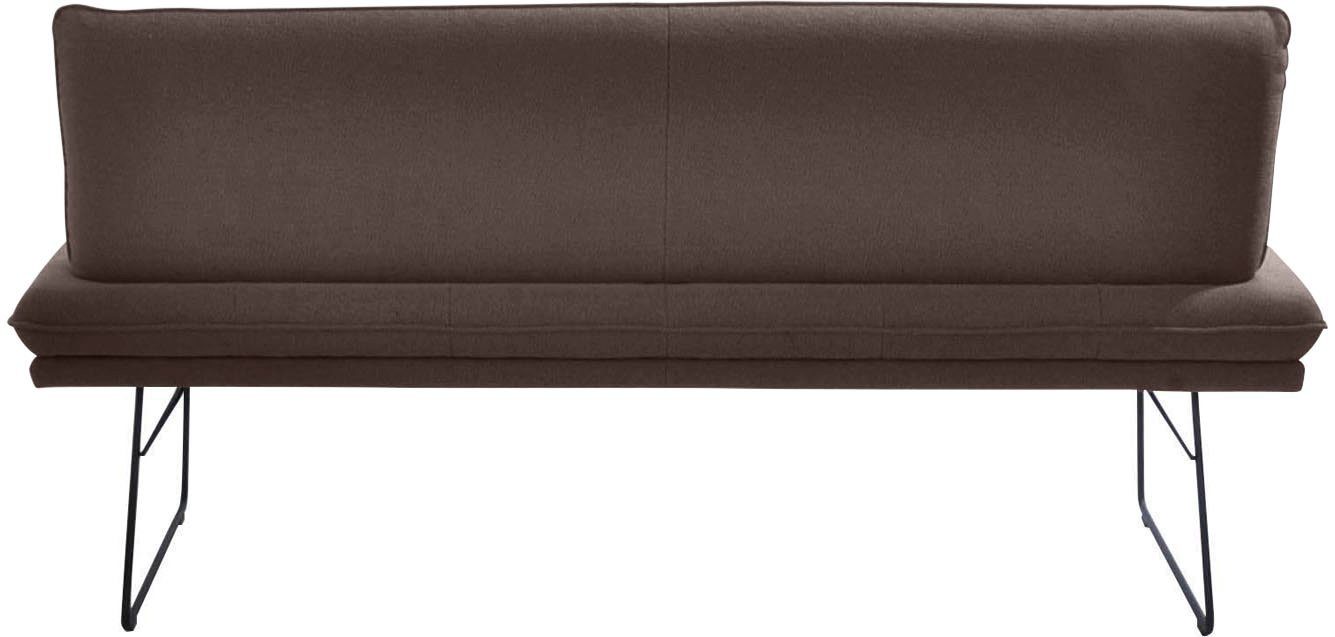 Wohnen dunkelbraun & Komfort Sitzkomfort, Polsterbank (1-St), K+W Größen Sitzsteppung, 2 wählbar in hoher Spitzkissenoptik,