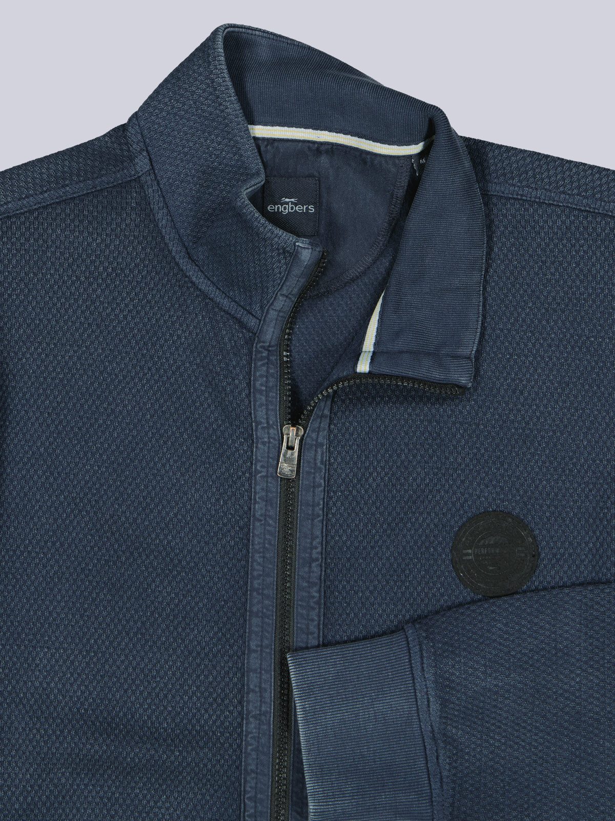 Engbers Sweatjacke engbers Herren Sweatjacke mit Zipper, Saphirblau günstig online kaufen