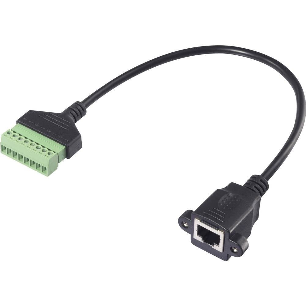 RJ45 8P8C Buchse auf 8-pol. Steckverbinder Netzwerk-Adapter