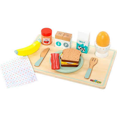 myToys ORIGINALS Spiellebensmittel Frühstücks-Set mit Tablett, 17-tlg.