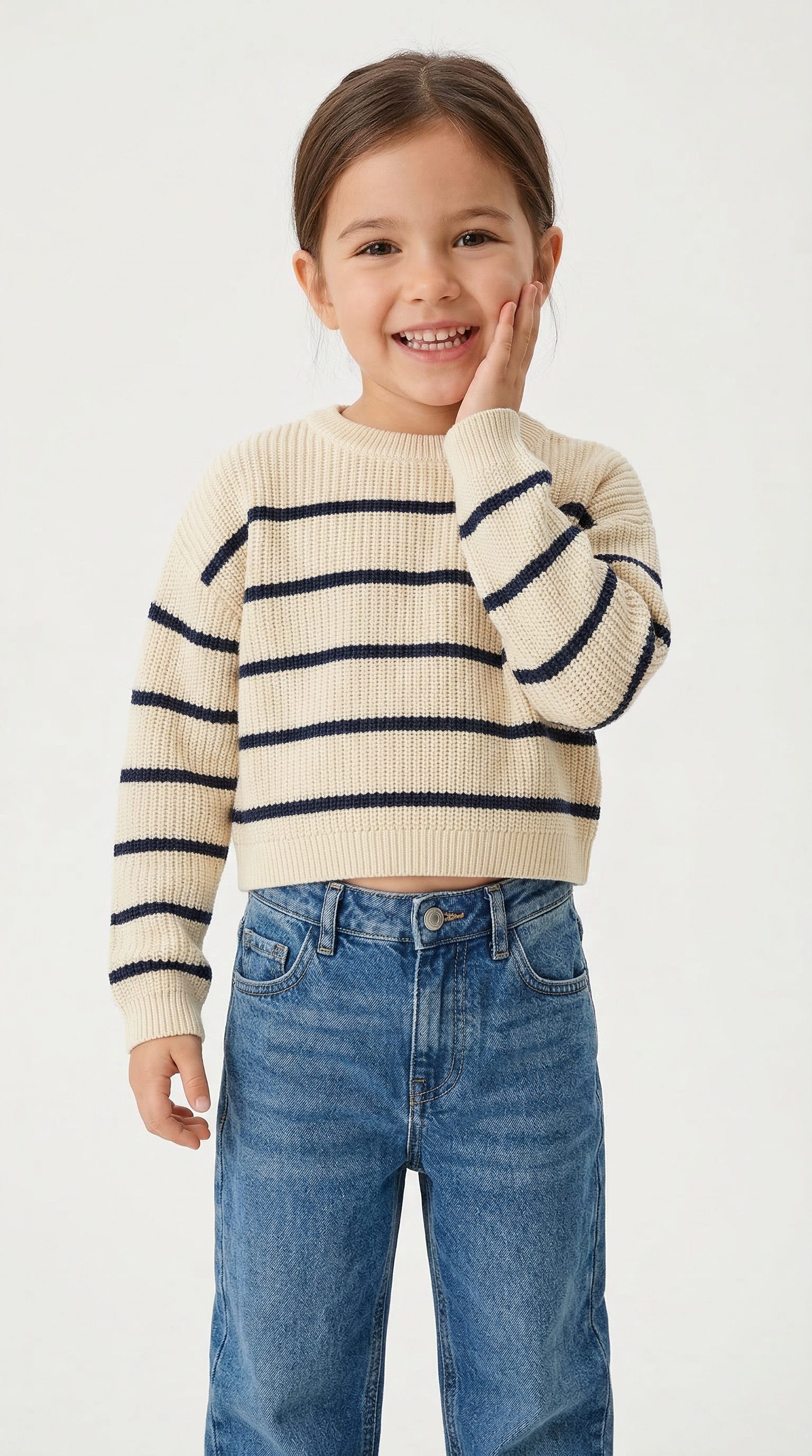 s.Oliver Junior Strickpullover mit Streifen Muster