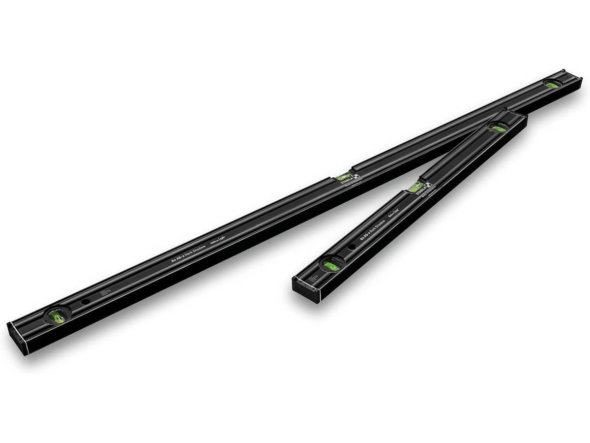 Stabila Wasserwaage 80AS-2 Set Dark Shadow, (2 St., 60 cm, 120cm), Aluminium