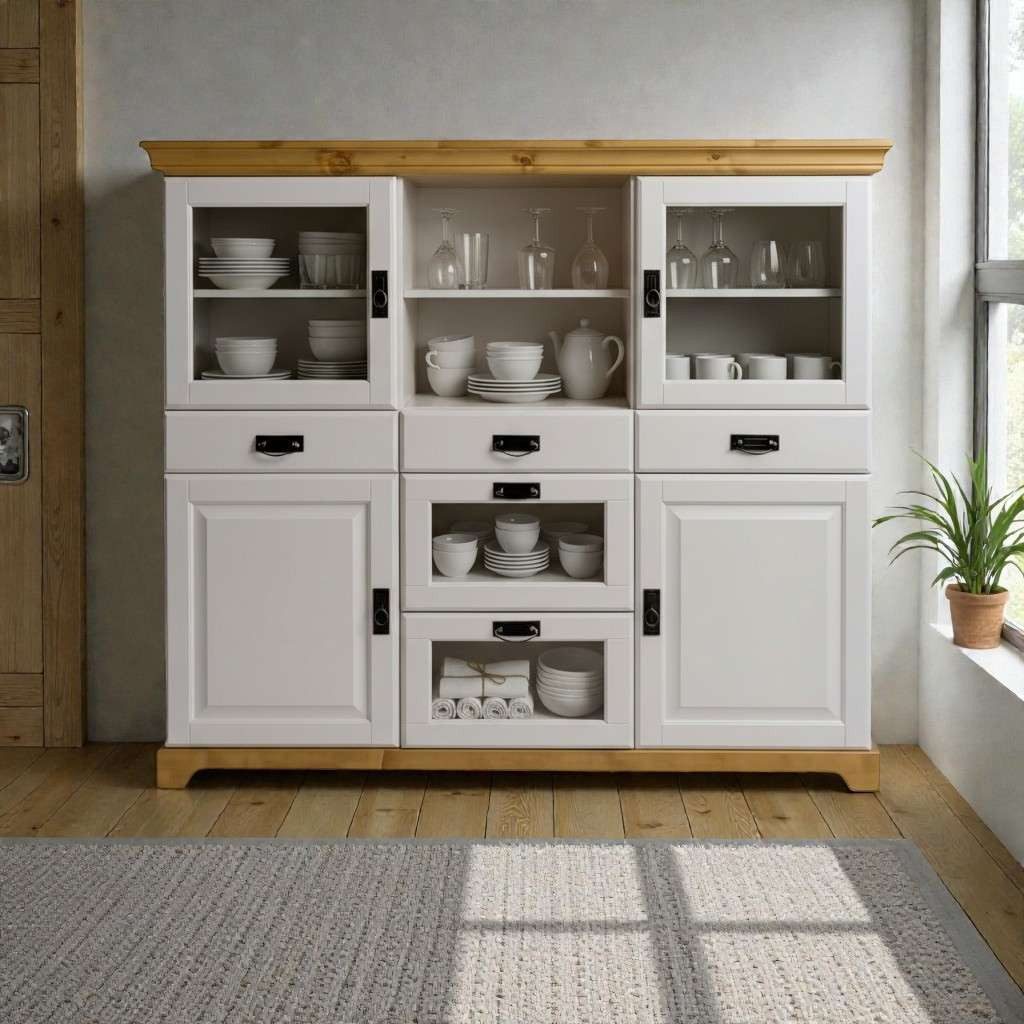 OTTO home Sideboard Rügen, aus massiver Kiefer, Breite 145 cm, made in EU
