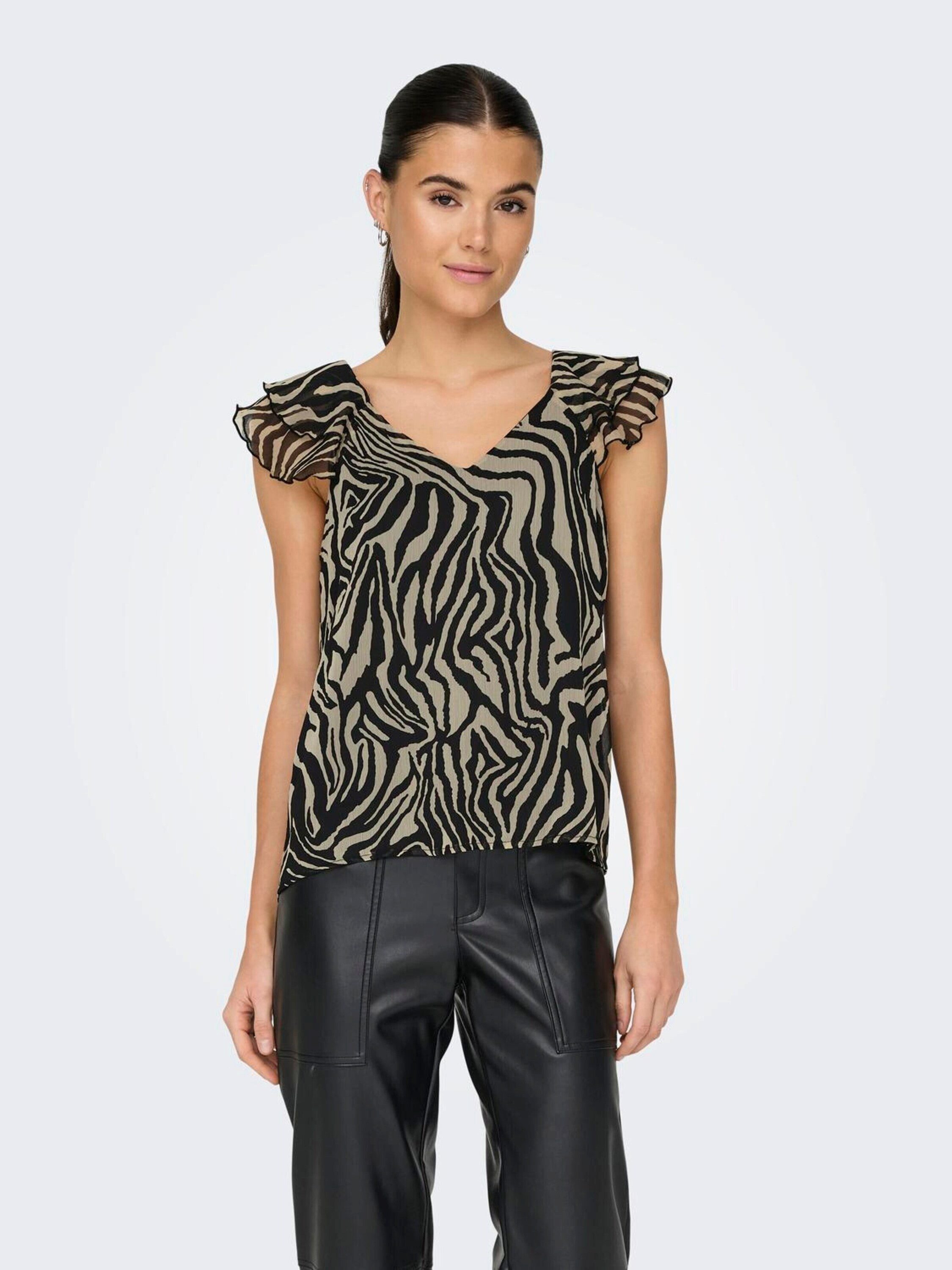 ONLY Funktionsbluse ONLAsta (1-tlg) Rüschen